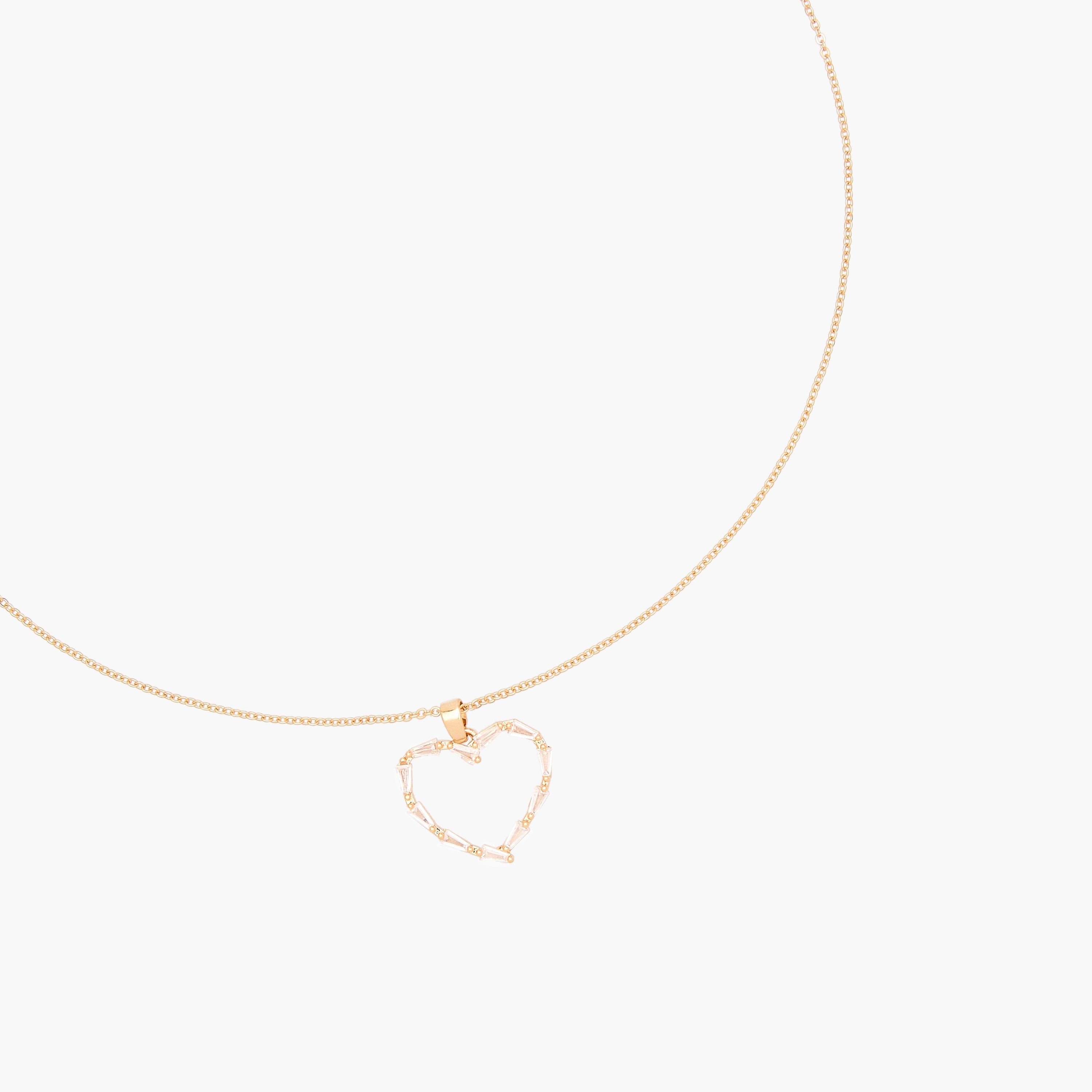 Gold Tone Pendant Necklace with Cubic Zirconia Stone Embellishment-women-watchesandjewellery-jewellery-necklacesandpendants-image-2
