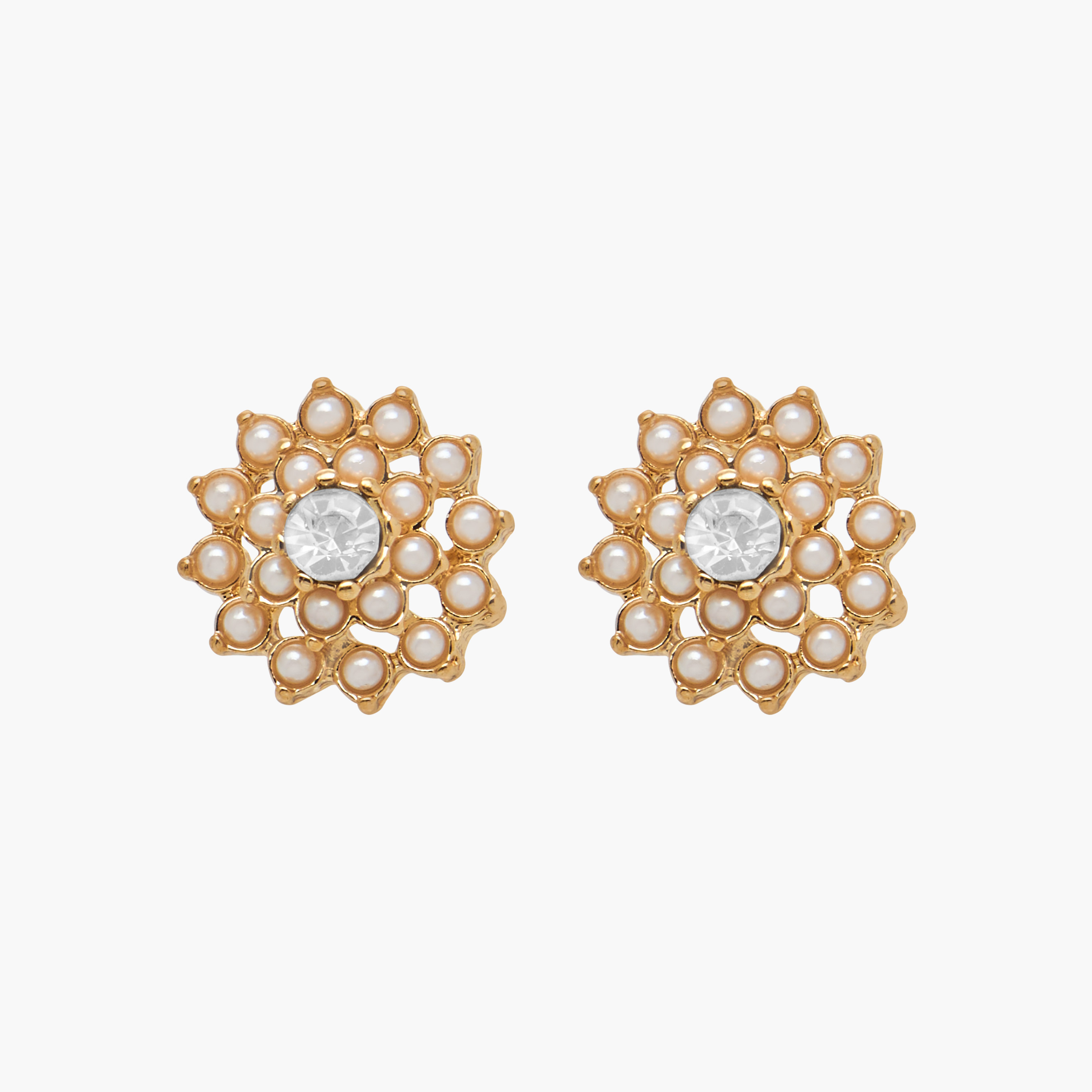 Set of 2 - Floral Pearl Pendant Necklace and Earrings-women-watchesandjewellery-jewellery-jewellerysets-image-4