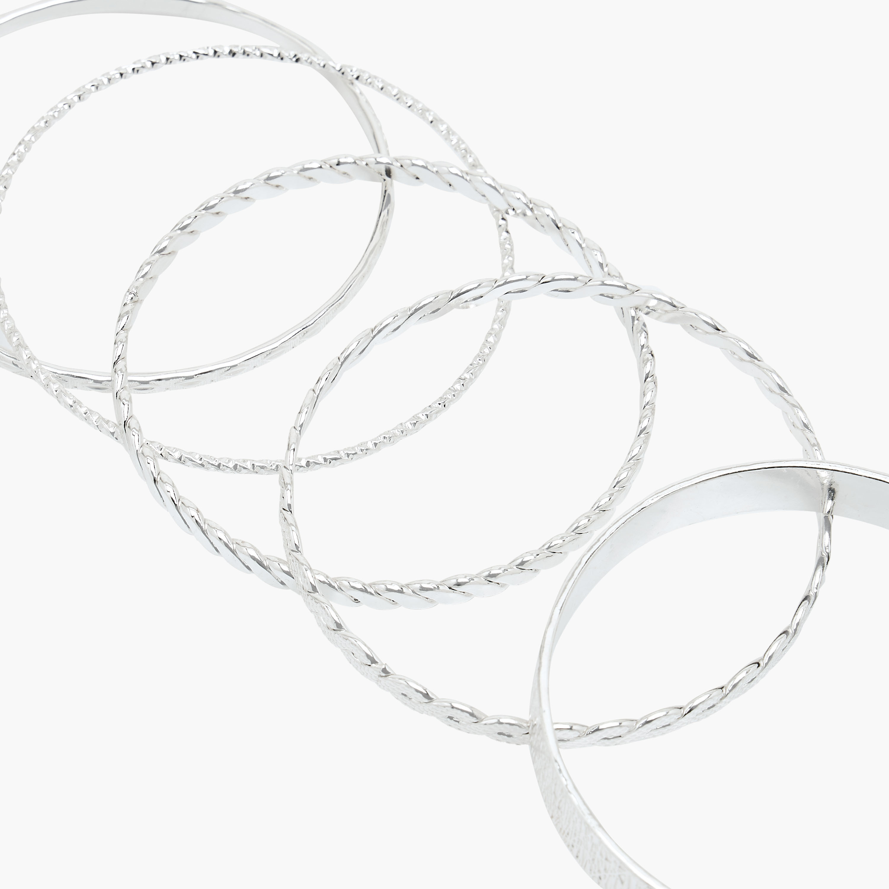Pack of 10 Silver Tone Assorted Bangle-women-watchesandjewellery-jewellery-banglesandbracelets-image-12