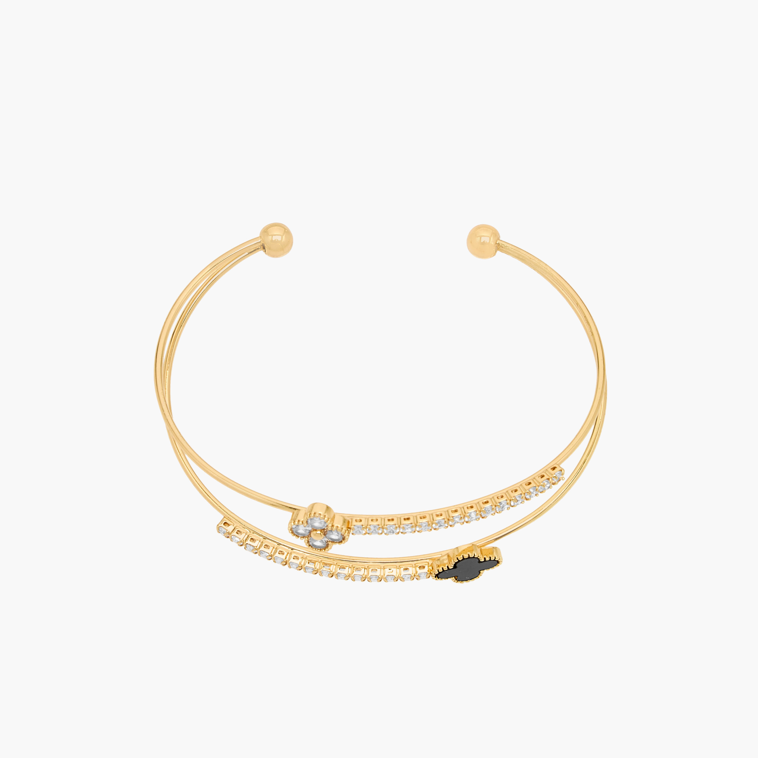 سوار ذهبي اللون بتزيينات زيركون-women-watchesandjewellery-jewellery-banglesandbracelets-image-3