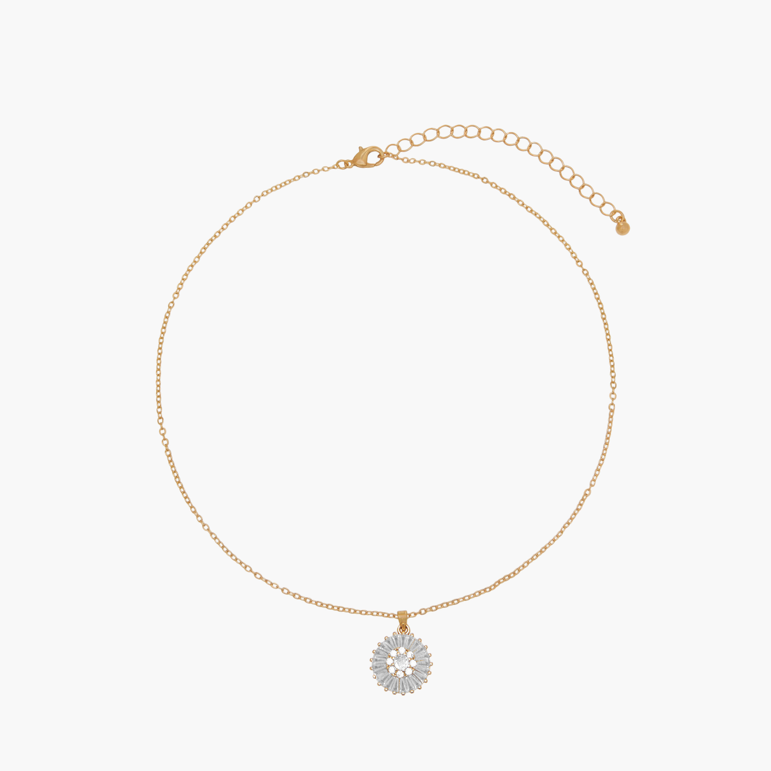 Set of 2 - Cubic Zirconia Embellished Pendant Necklace and Earrings-women-watchesandjewellery-jewellery-jewellerysets-image-2