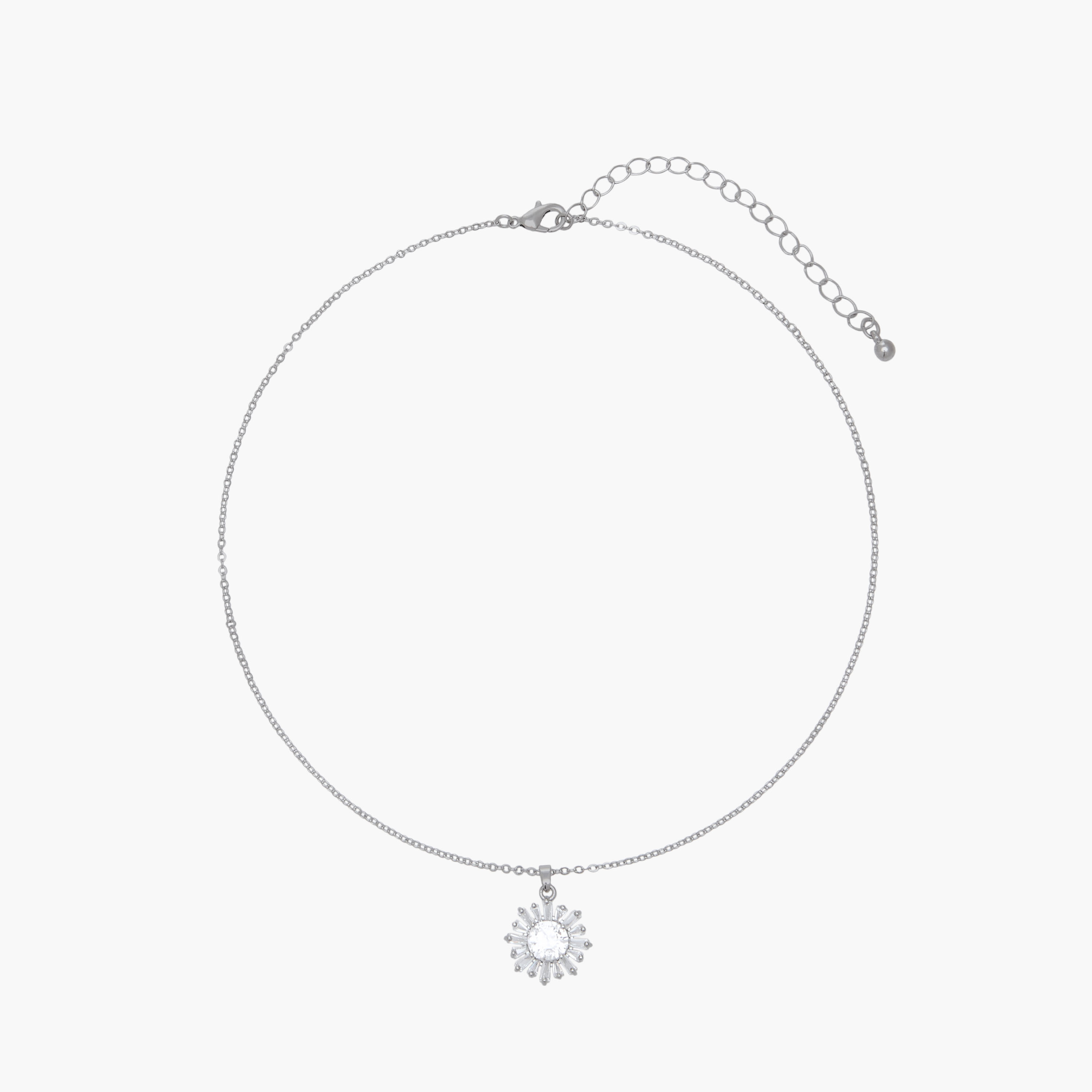 طقم عقد بدلاية وسوار وحلقان مزينة بزركون مكعب - 3 قطع-women-watchesandjewellery-jewellery-jewellerysets-image-2