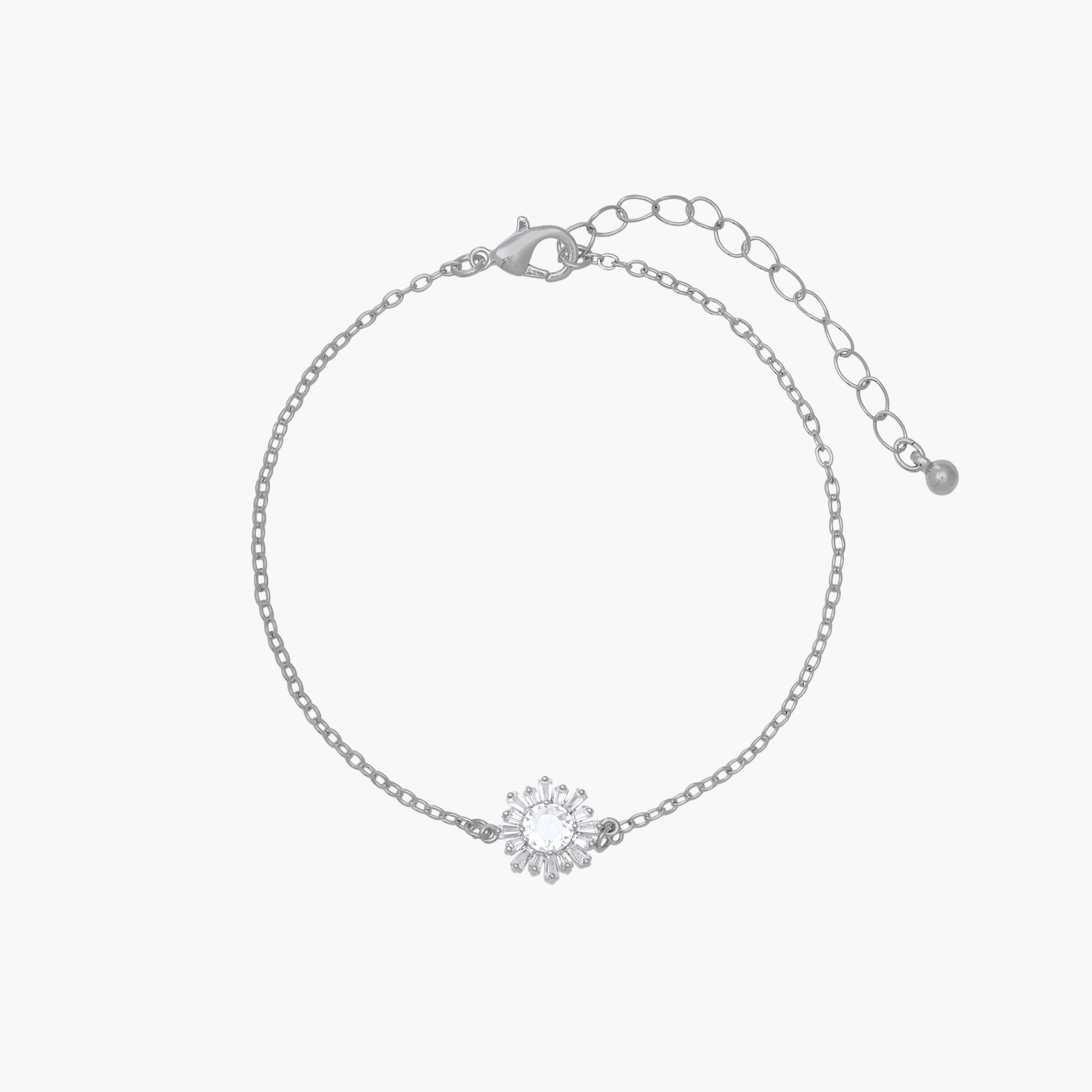 طقم عقد بدلاية وسوار وحلقان مزينة بزركون مكعب - 3 قطع-women-watchesandjewellery-jewellery-jewellerysets-image-3
