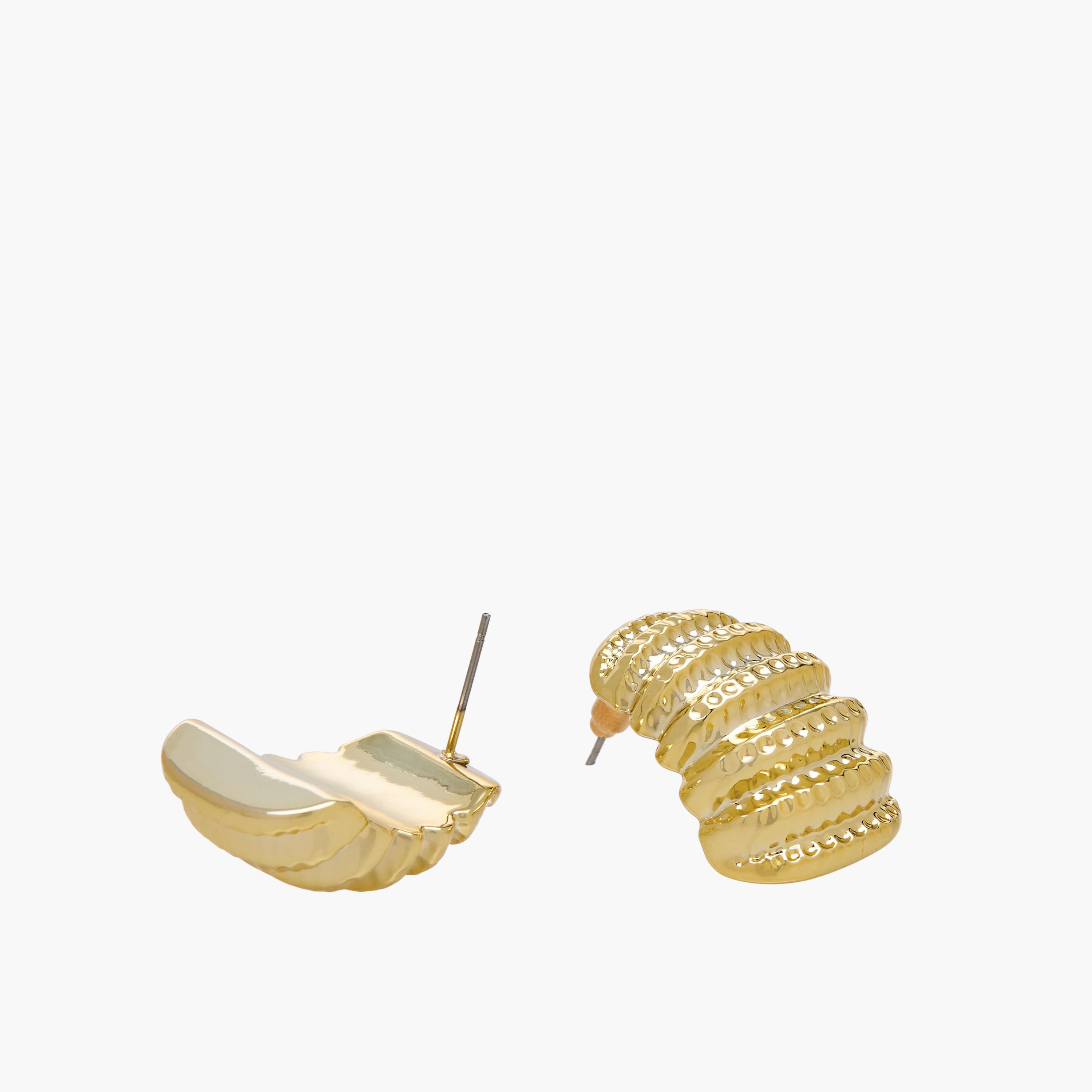 Pack of 3 Gold Tone Assorted Hoop Earrings with Pushback Closure-women-watchesandjewellery-jewellery-earrings-image-5