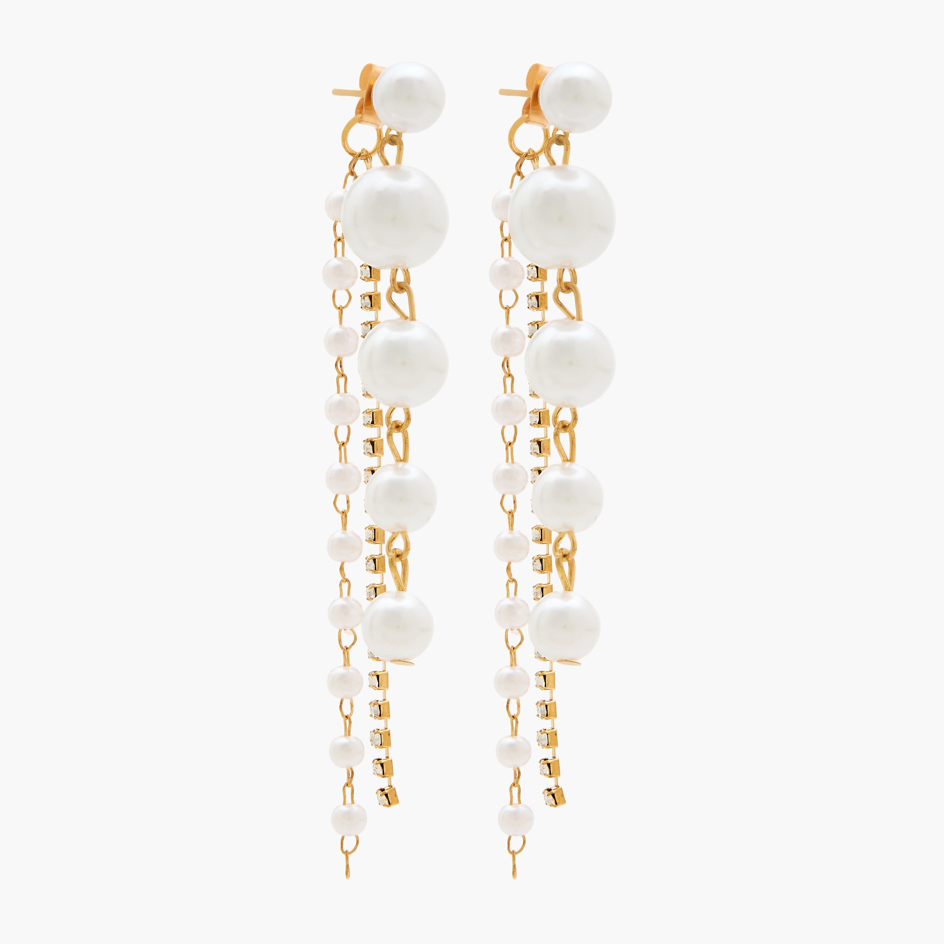 حلق متدلي ميتاليك مزين بمكبس إغلاق-women-watchesandjewellery-jewellery-earrings-image-2