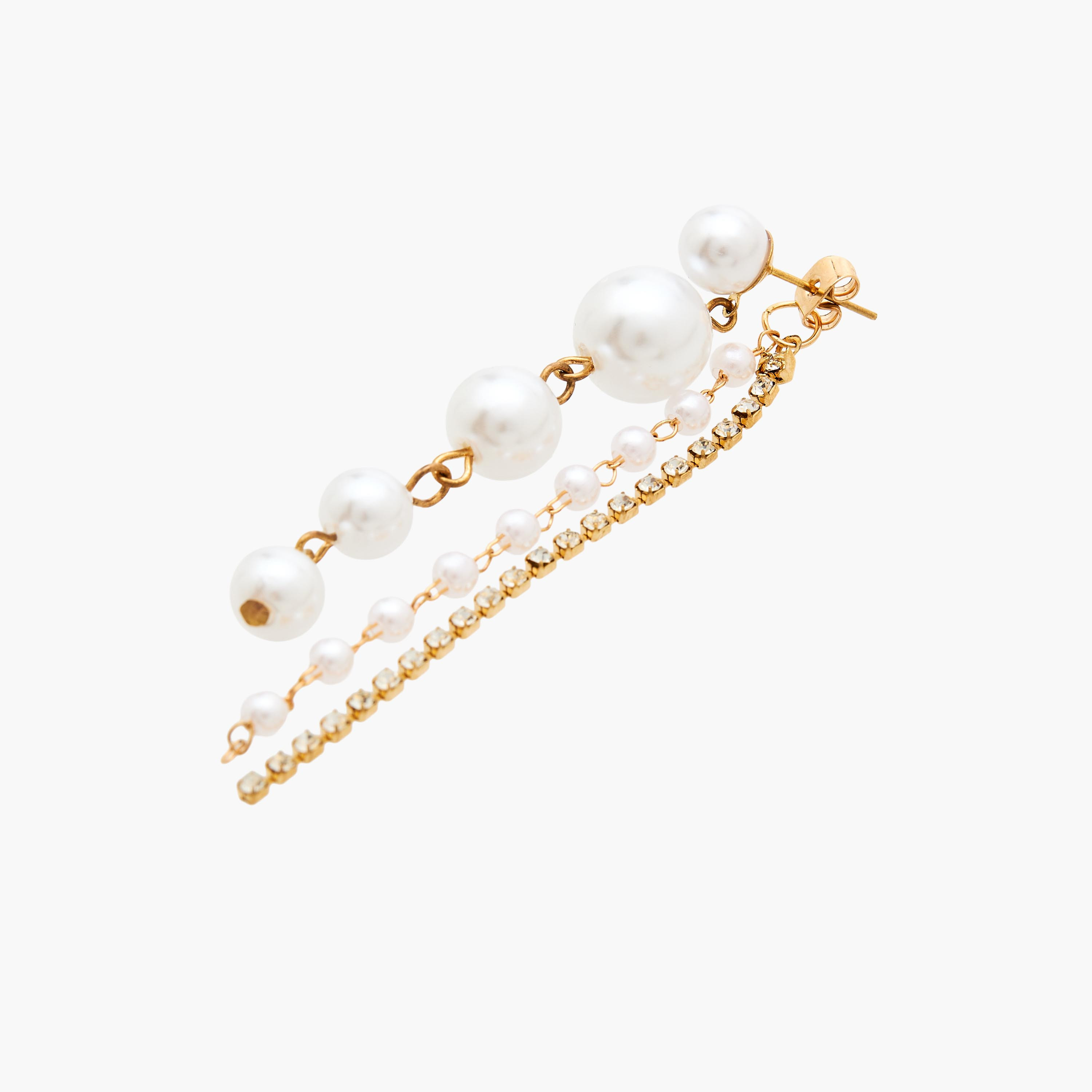 حلق متدلي ميتاليك مزين بمكبس إغلاق-women-watchesandjewellery-jewellery-earrings-image-3