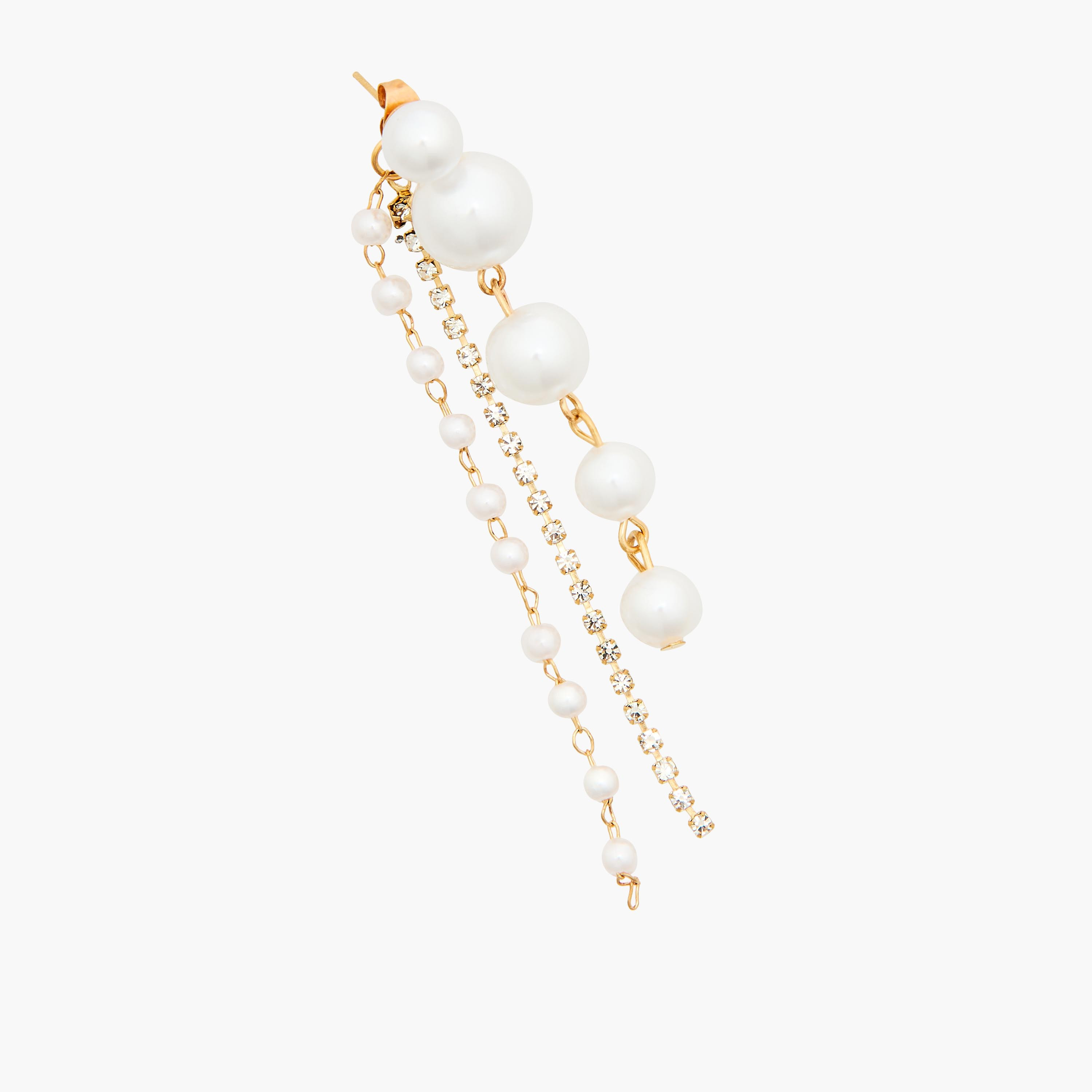 حلق متدلي ميتاليك مزين بمكبس إغلاق-women-watchesandjewellery-jewellery-earrings-image-4