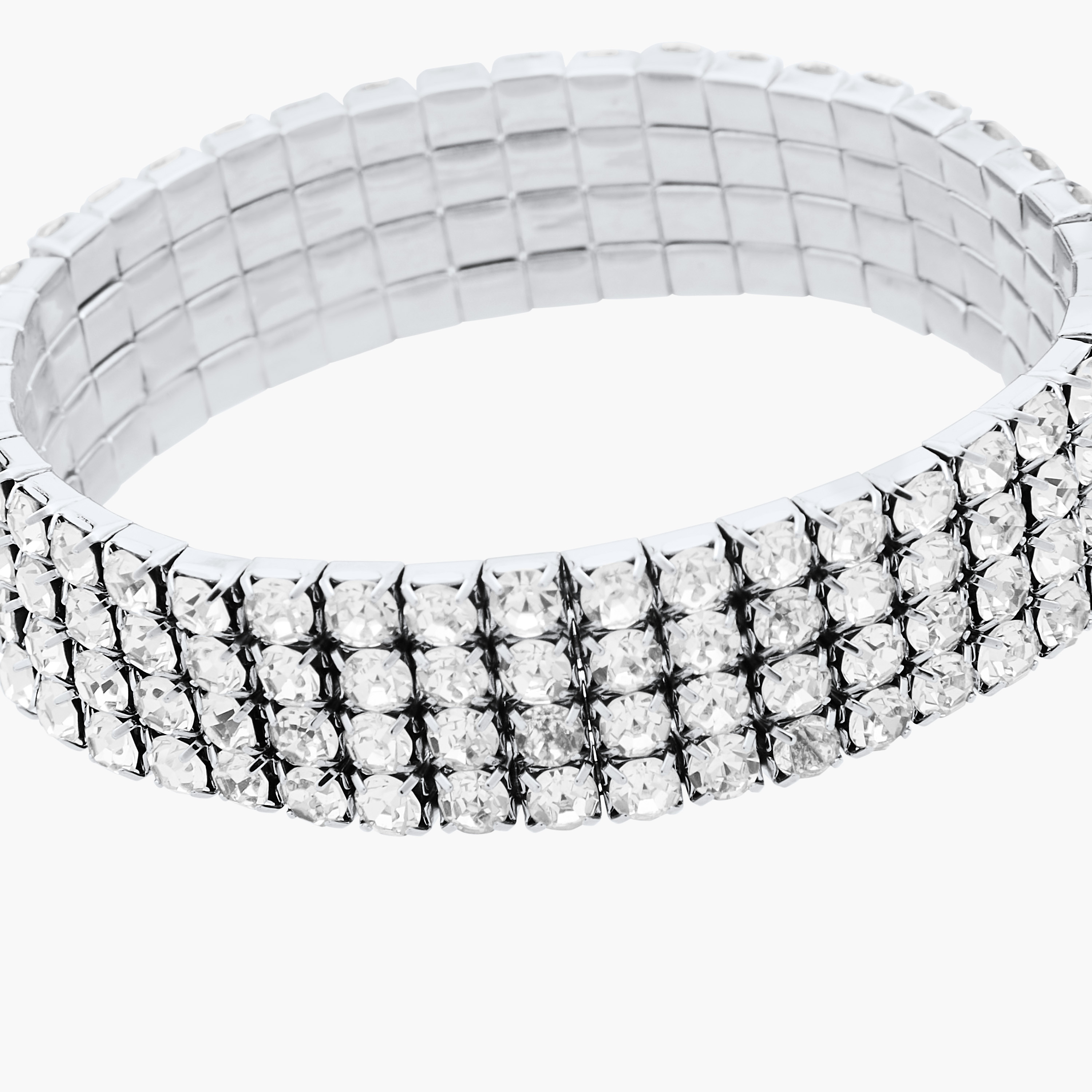 Metallic Embellished Stretchable Bracelet-women-watchesandjewellery-jewellery-banglesandbracelets-image-5