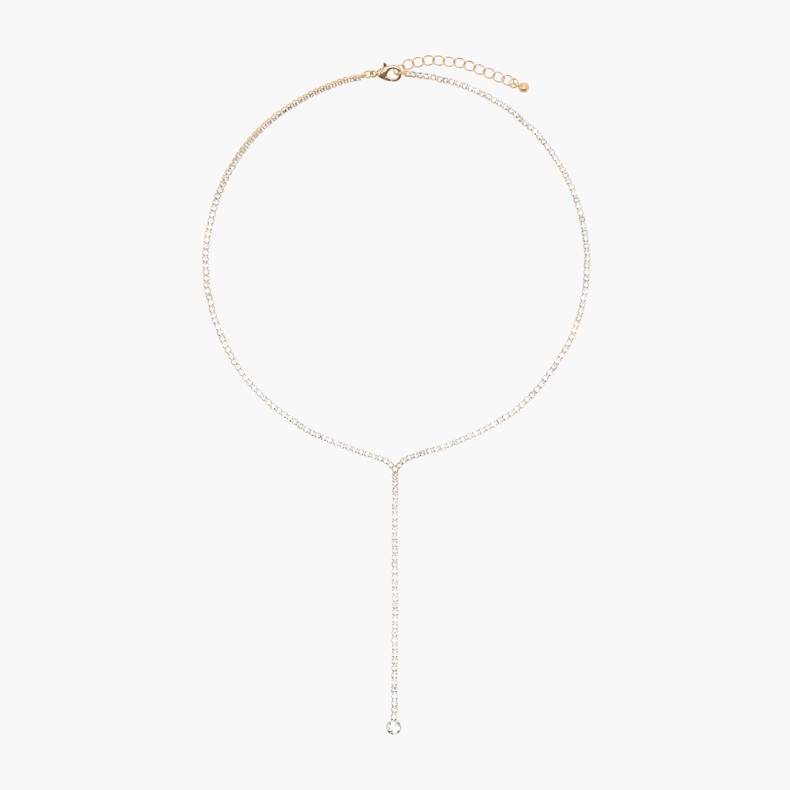 Metal Necklace with Rhinestone Embellishment-women-watchesandjewellery-jewellery-necklacesandpendants-image-1