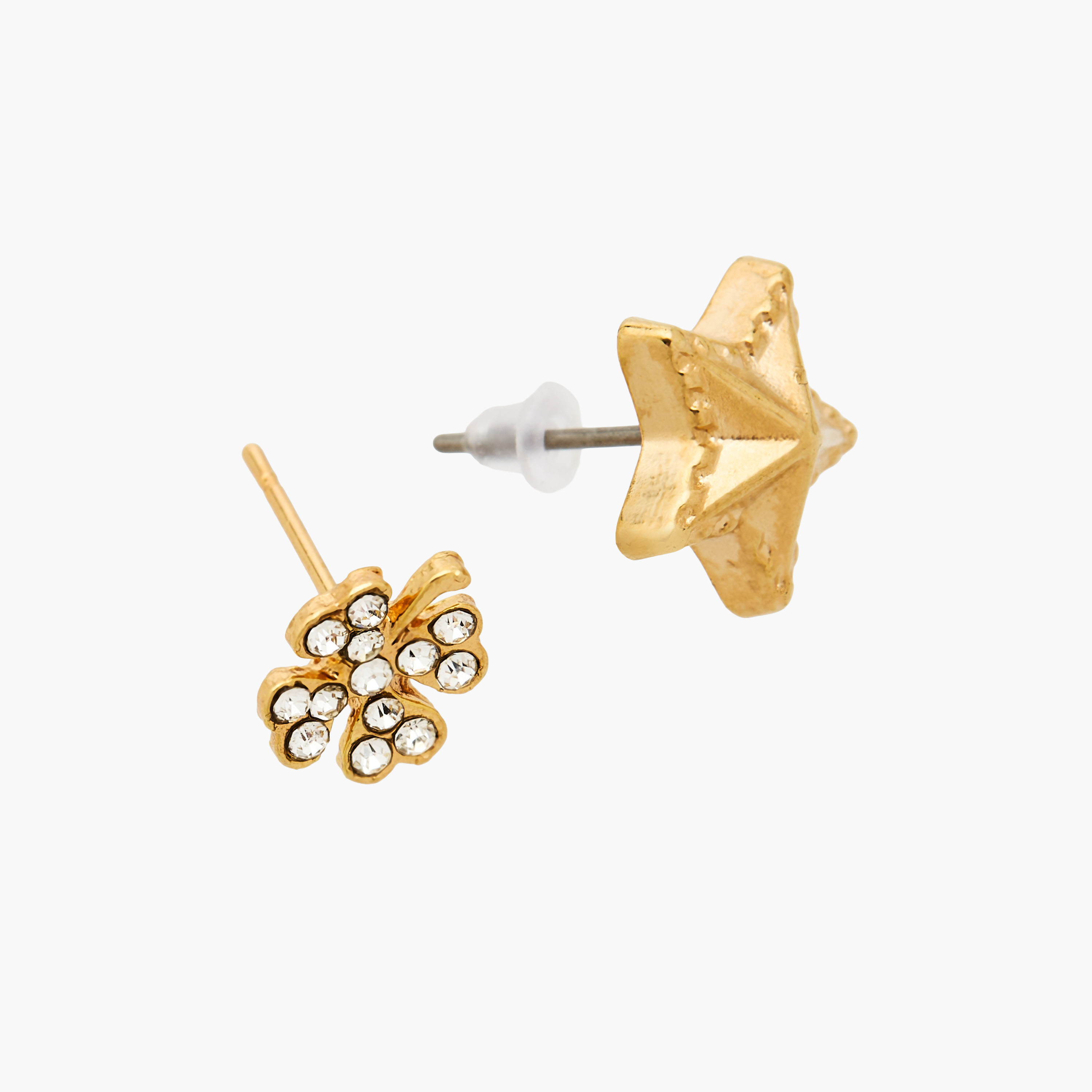 Pack of 20 Metallic Embellished Stud Earrings with Pushback Closure-women-watchesandjewellery-jewellery-earrings-image-4