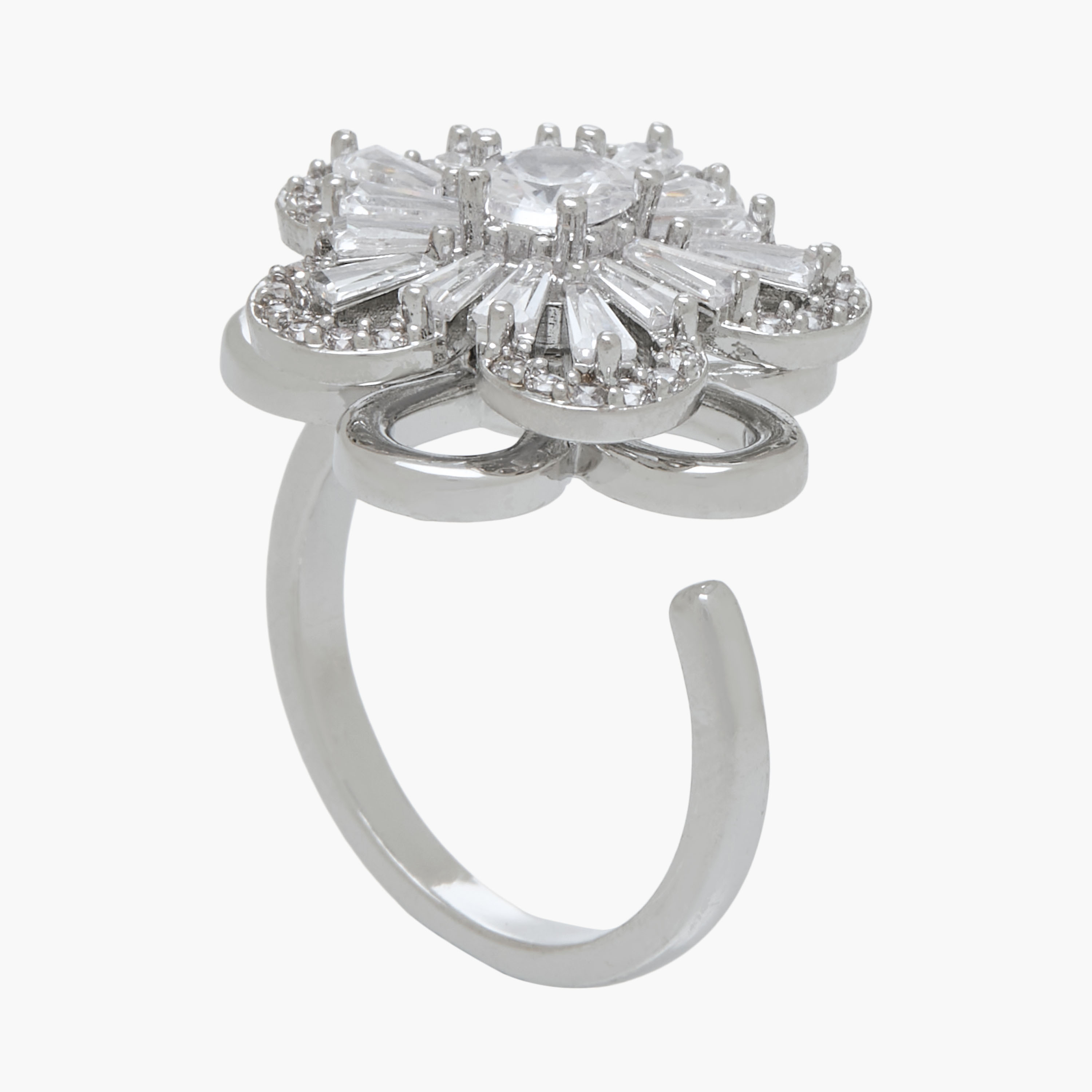 Adjustable Metal Ring with Cubic Zirconia Embellishment-women-watchesandjewellery-jewellery-rings-image-1