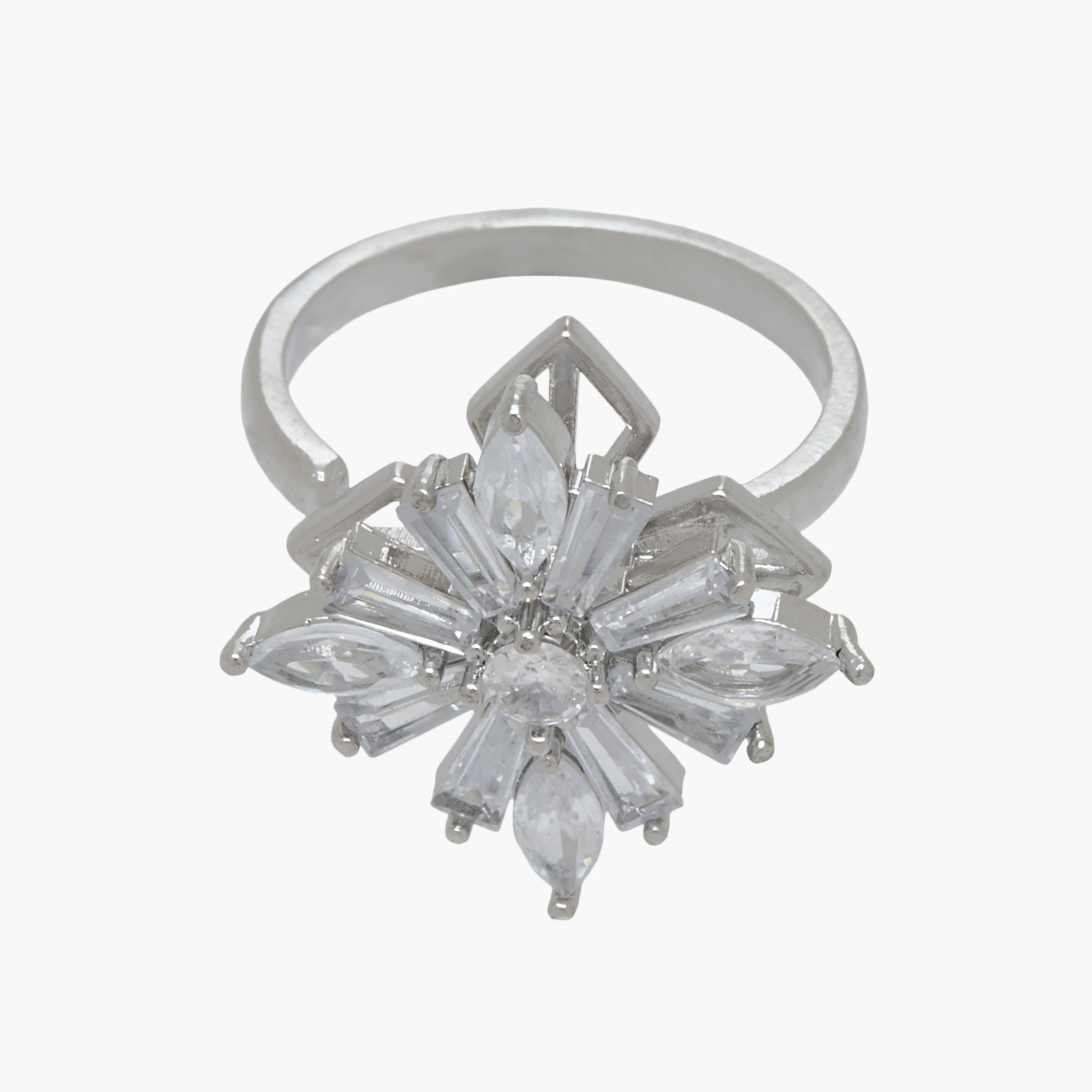 Metal Ring with Cubic Zirconia Embellishment-women-watchesandjewellery-jewellery-rings-image-2