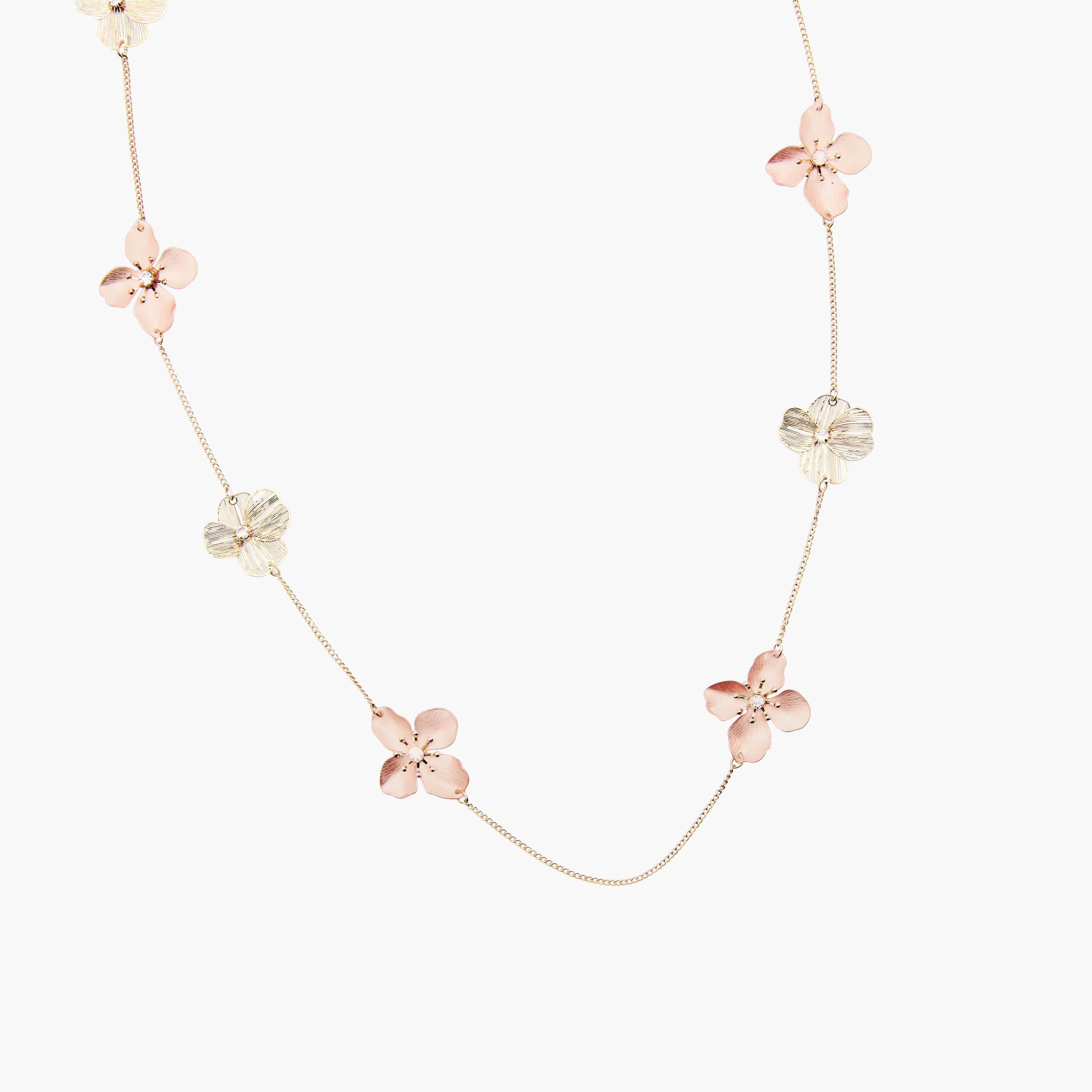عقد ميتاليك بدلايات زهرية-women-watchesandjewellery-jewellery-necklacesandpendants-image-2
