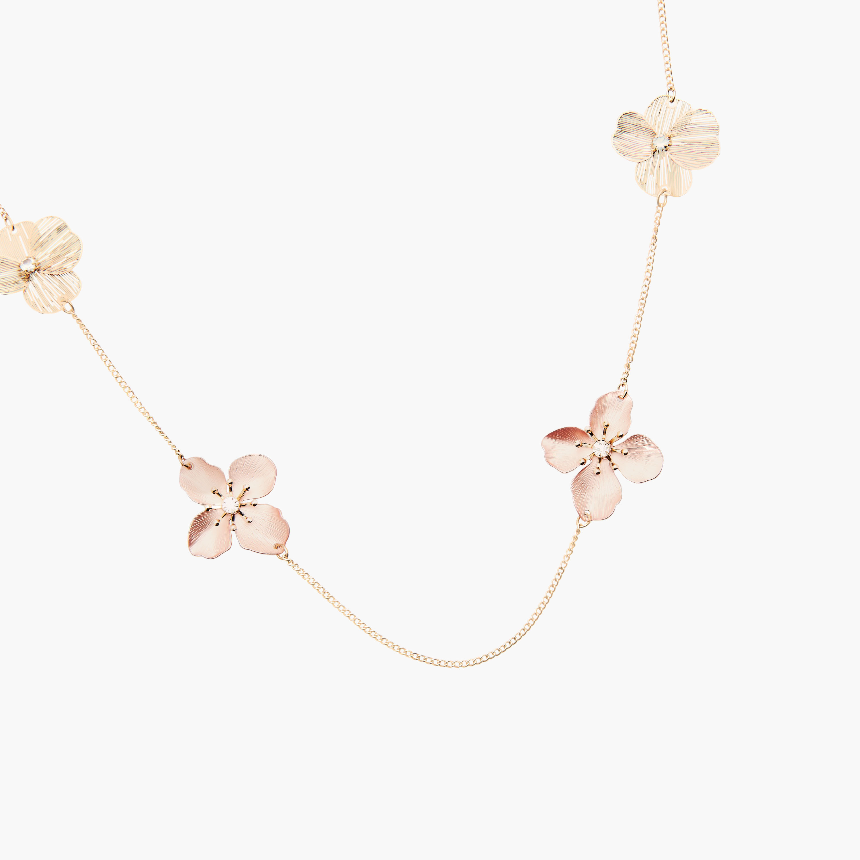 عقد ميتاليك بدلايات زهرية-women-watchesandjewellery-jewellery-necklacesandpendants-image-3