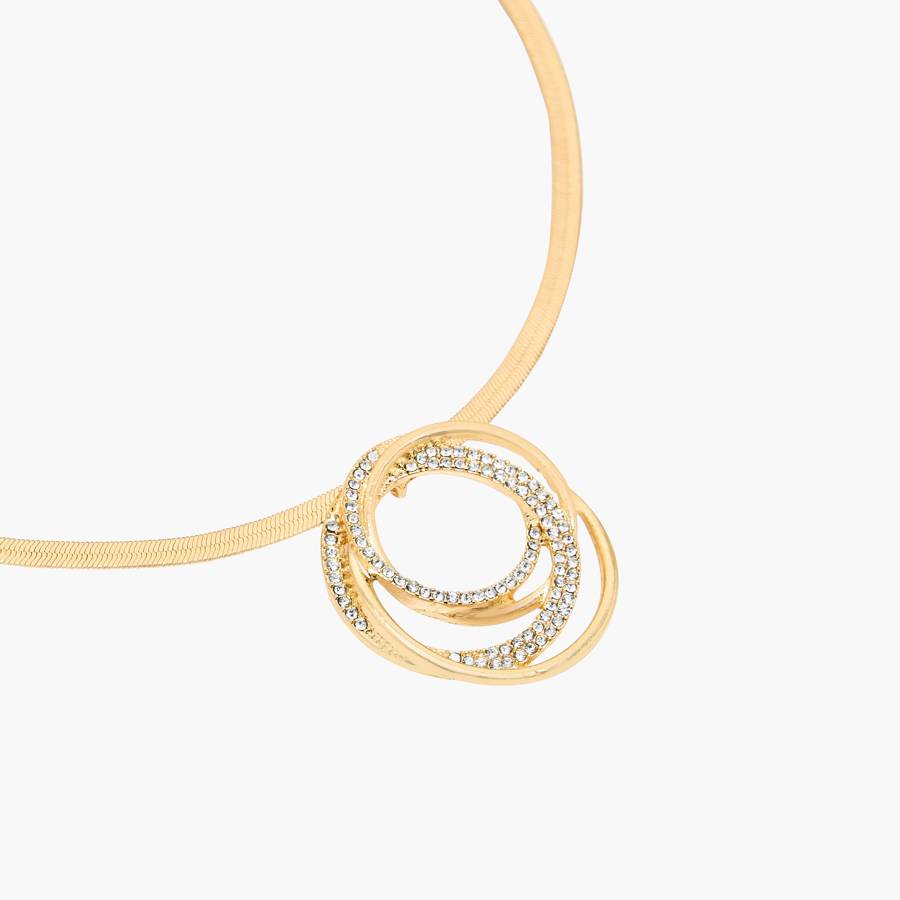 Metal Stone Embellished Pendant Necklace-women-watchesandjewellery-jewellery-necklacesandpendants-image-3