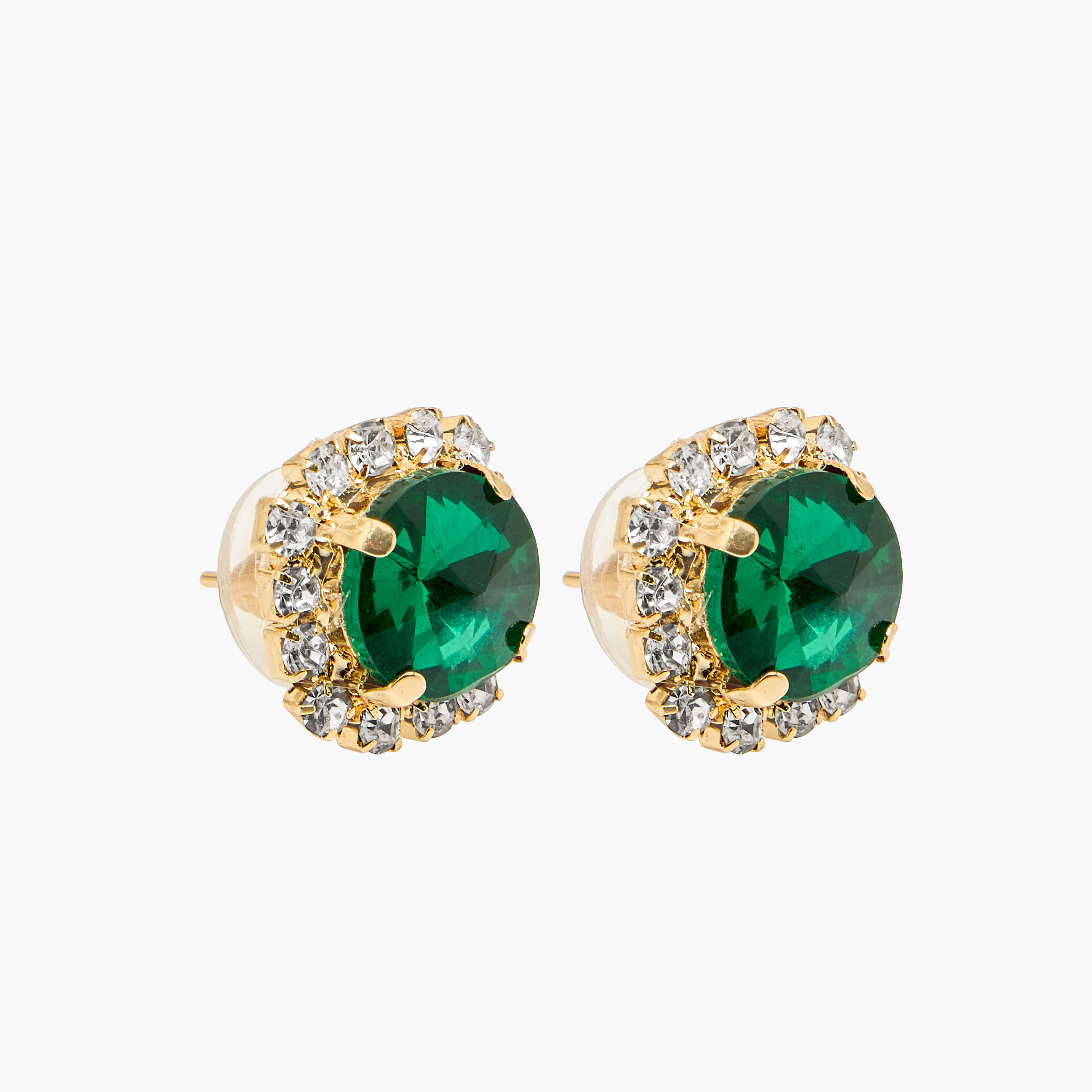 طقم حلق وعقد معدني مزين بألماس من قطعتين-women-watchesandjewellery-jewellery-jewellerysets-image-3