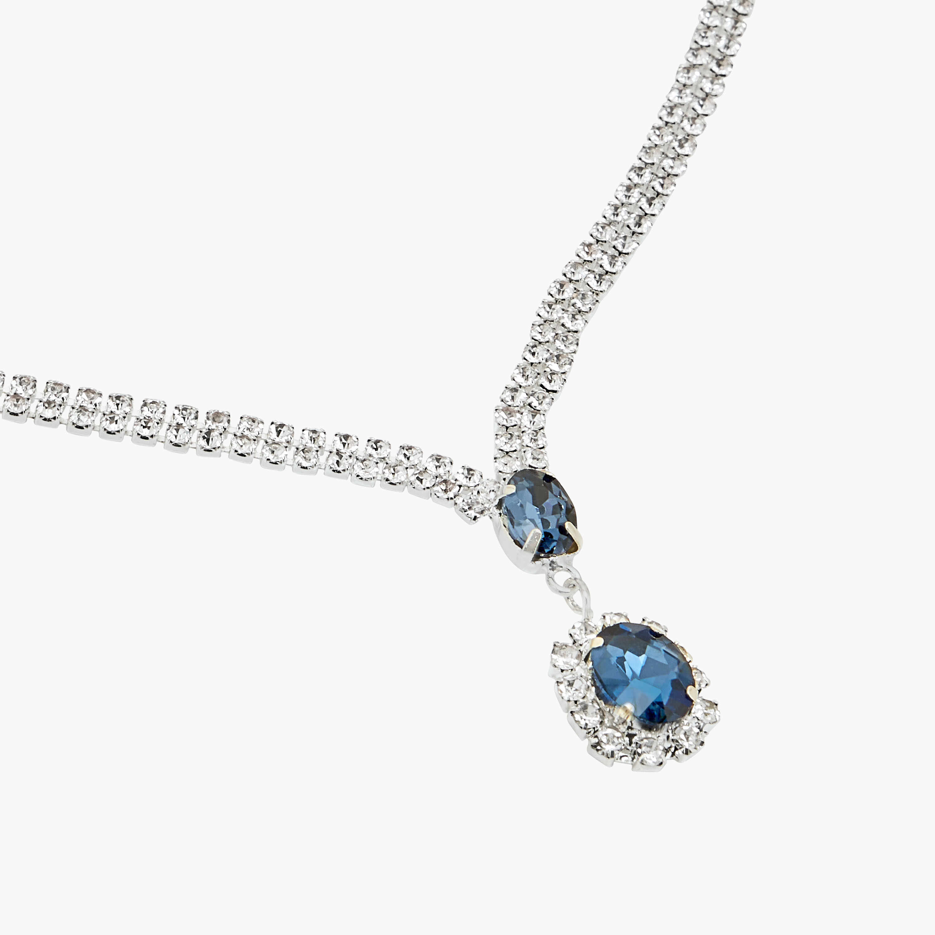 طقم حلقان وعقد معدني مرصّع بزركون مكعب – قطعتان-women-watchesandjewellery-jewellery-jewellerysets-image-5