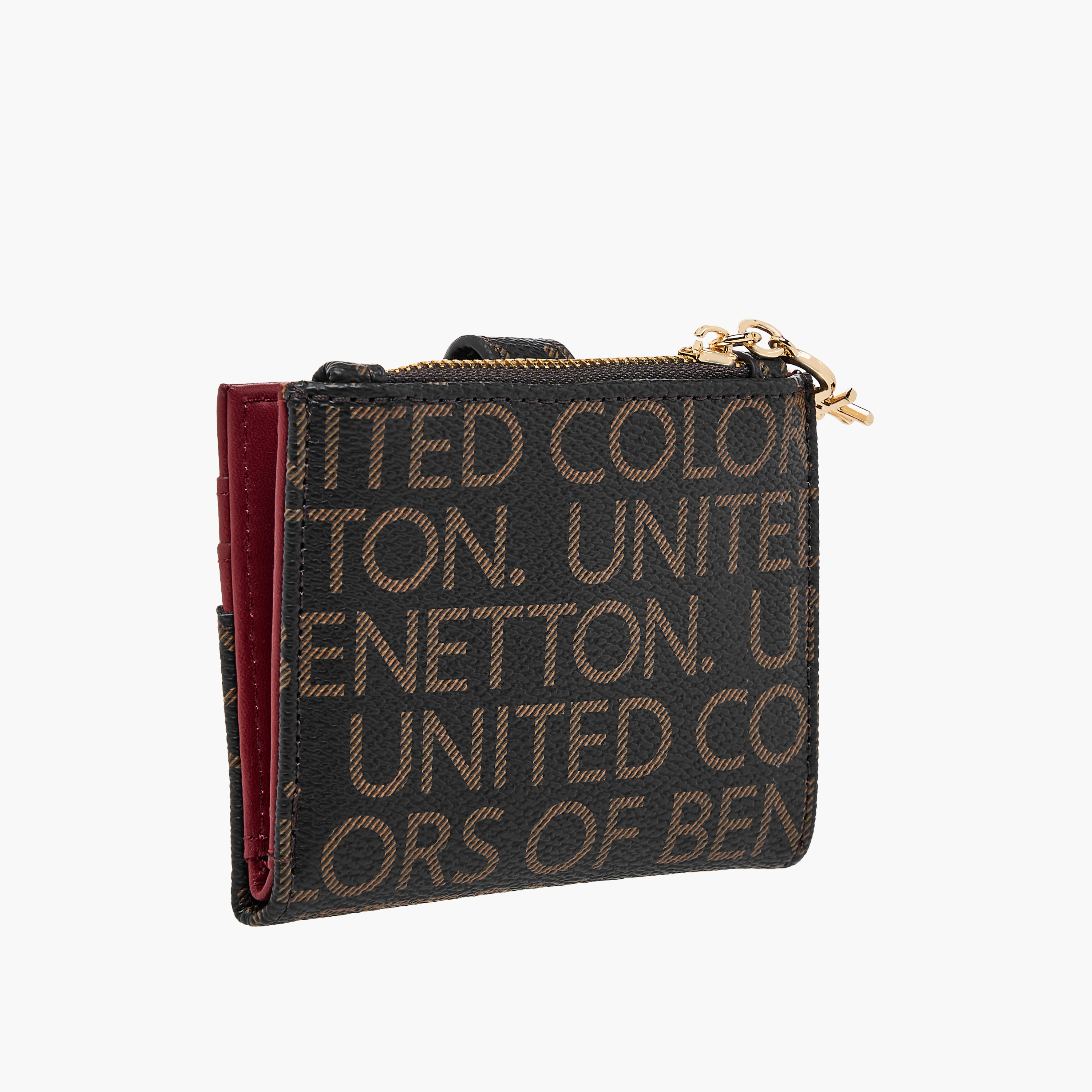 United Colors of Benetton Monogram Print Card Holder-women-bagsandwallets-wallets-image-2