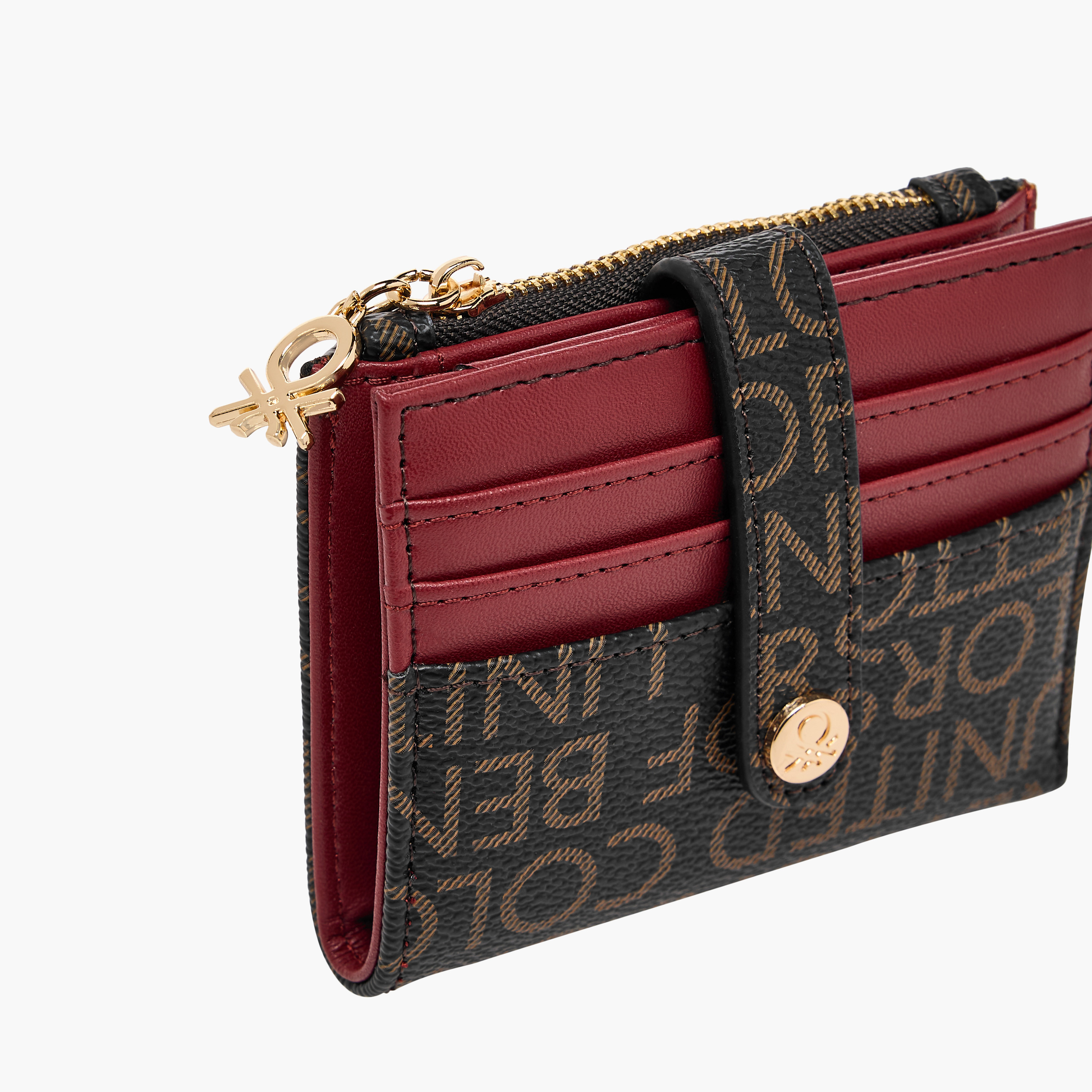 United Colors of Benetton Monogram Print Card Holder-women-bagsandwallets-wallets-image-3