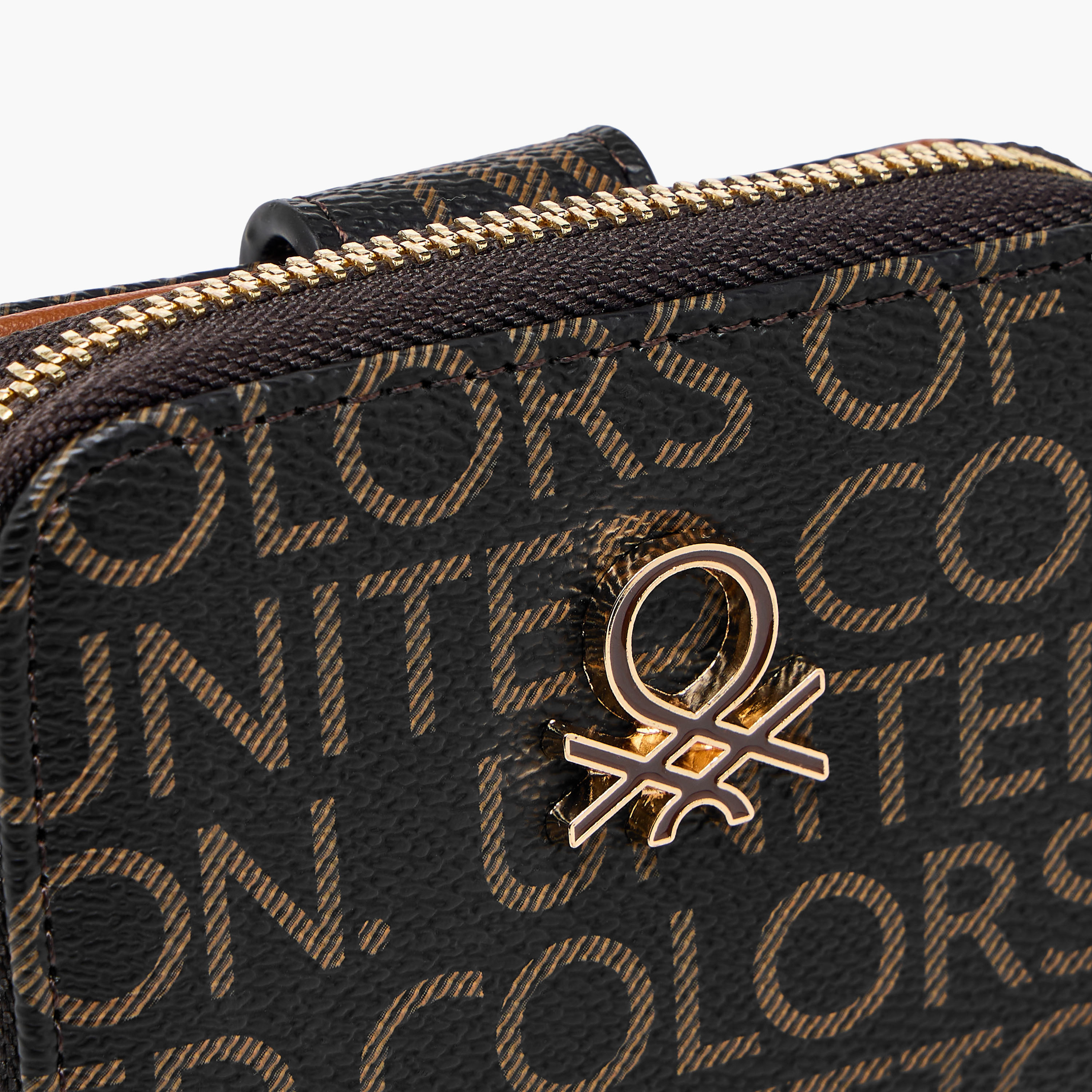 United Colors of Benetton Monogram Print Wallet with Zip Closure-women-bagsandwallets-wallets-image-3