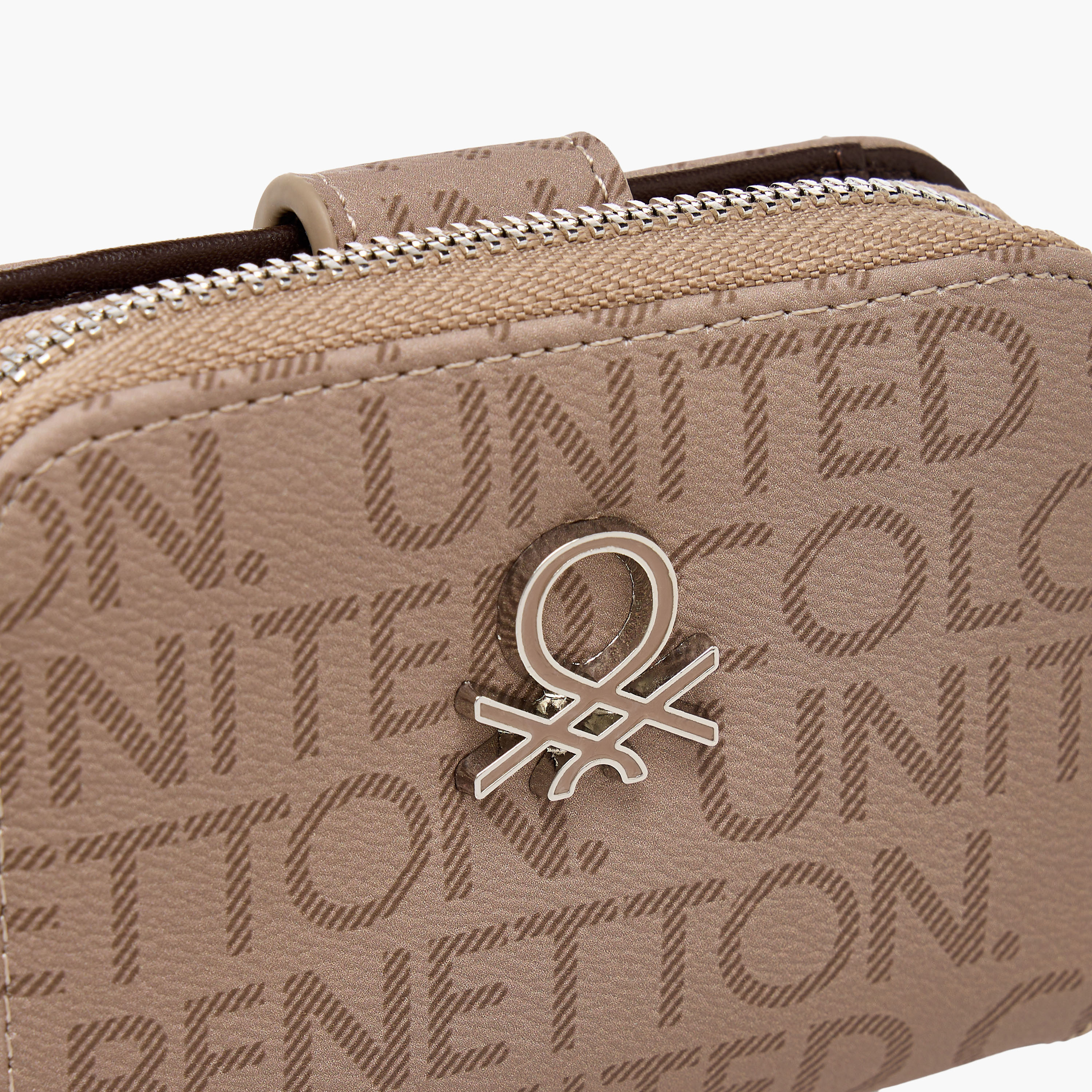 United Colors of Benetton Monogram Print Wallet with Zip Closure-women-bagsandwallets-wallets-image-3
