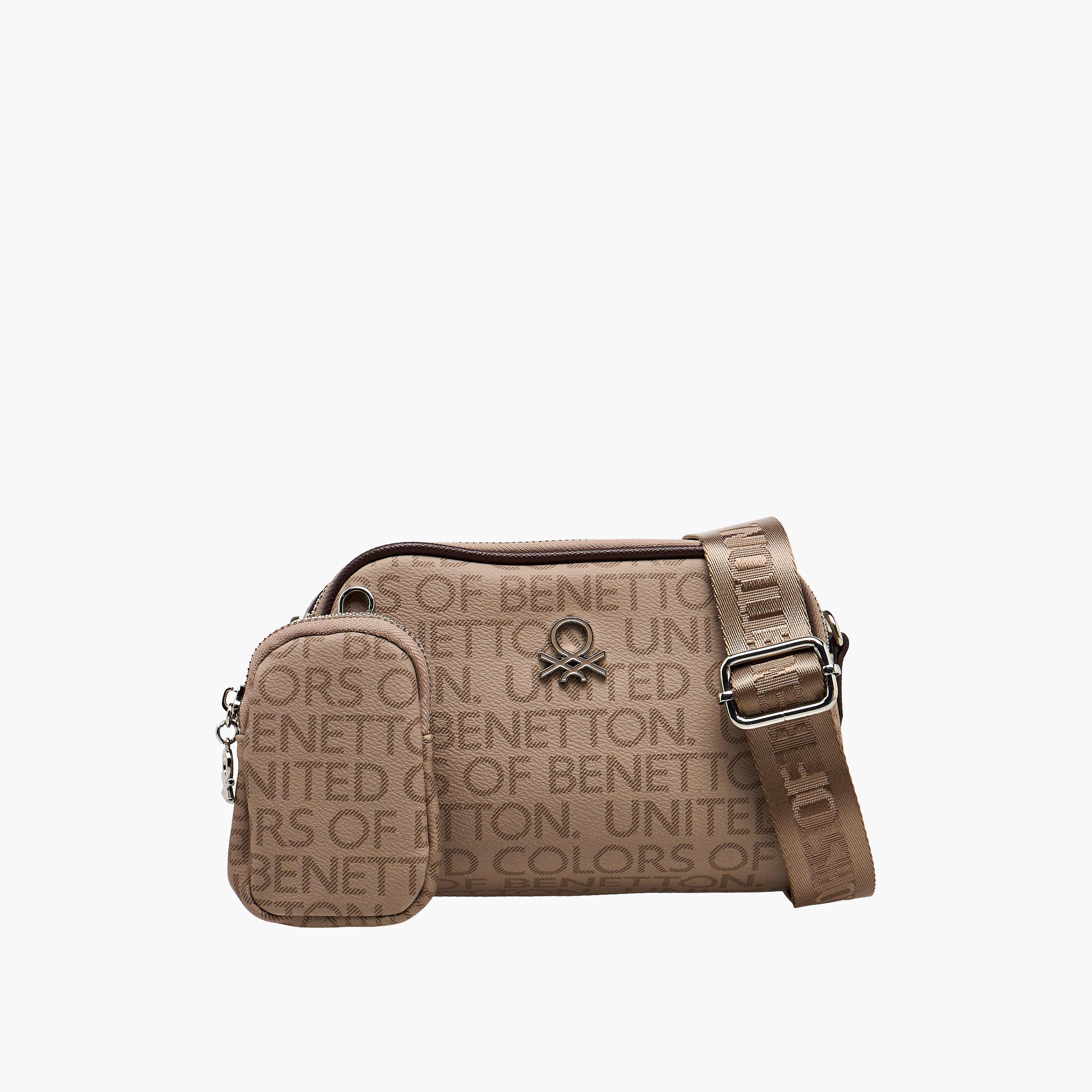شنطة كروس بودي مع محفظة بطبعات مونوجرام من يونايتد كلرز أوف بينيتون-women-bagsandwallets-handbags-image-1