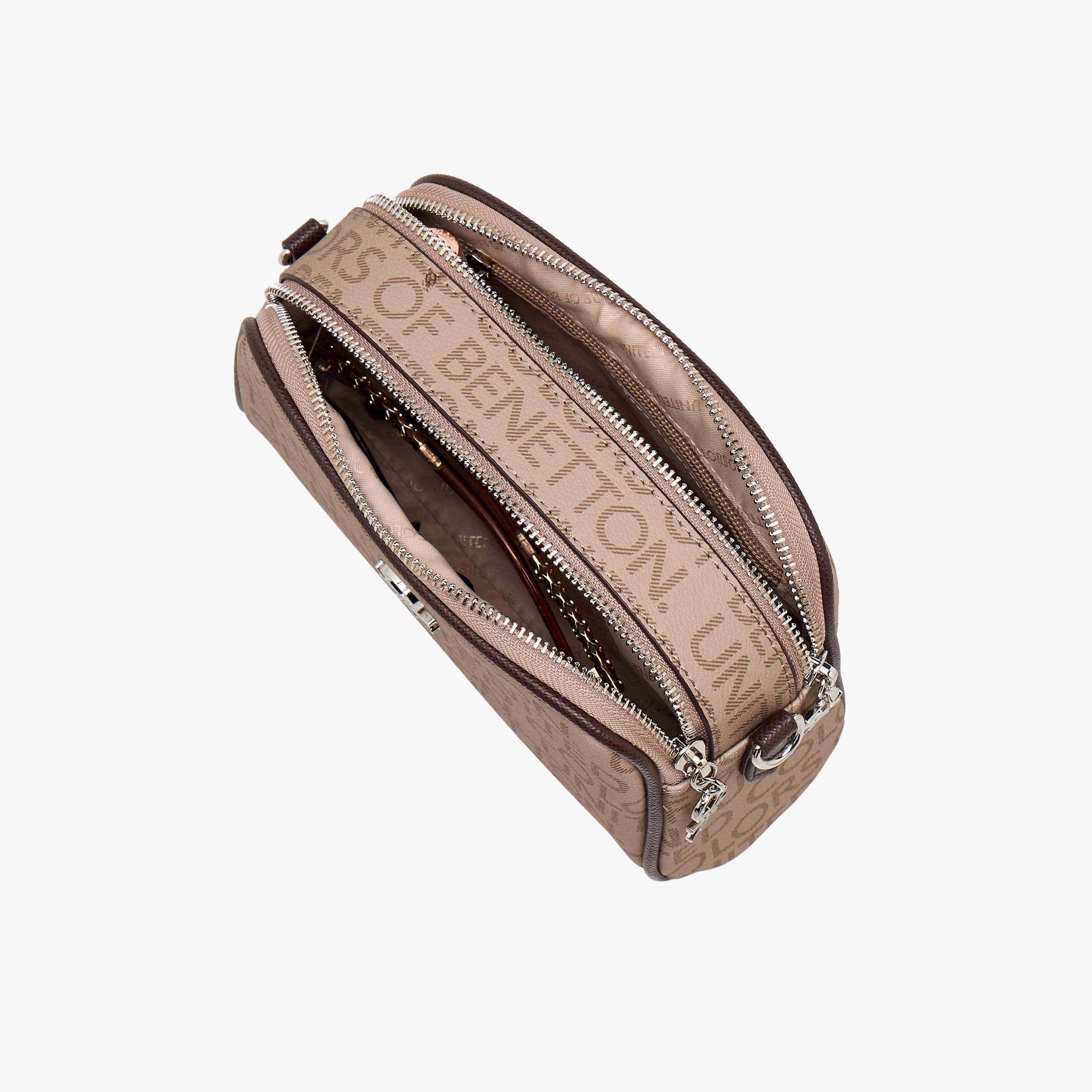شنطة كروس بودي مع محفظة بطبعات مونوجرام من يونايتد كلرز أوف بينيتون-women-bagsandwallets-handbags-image-9