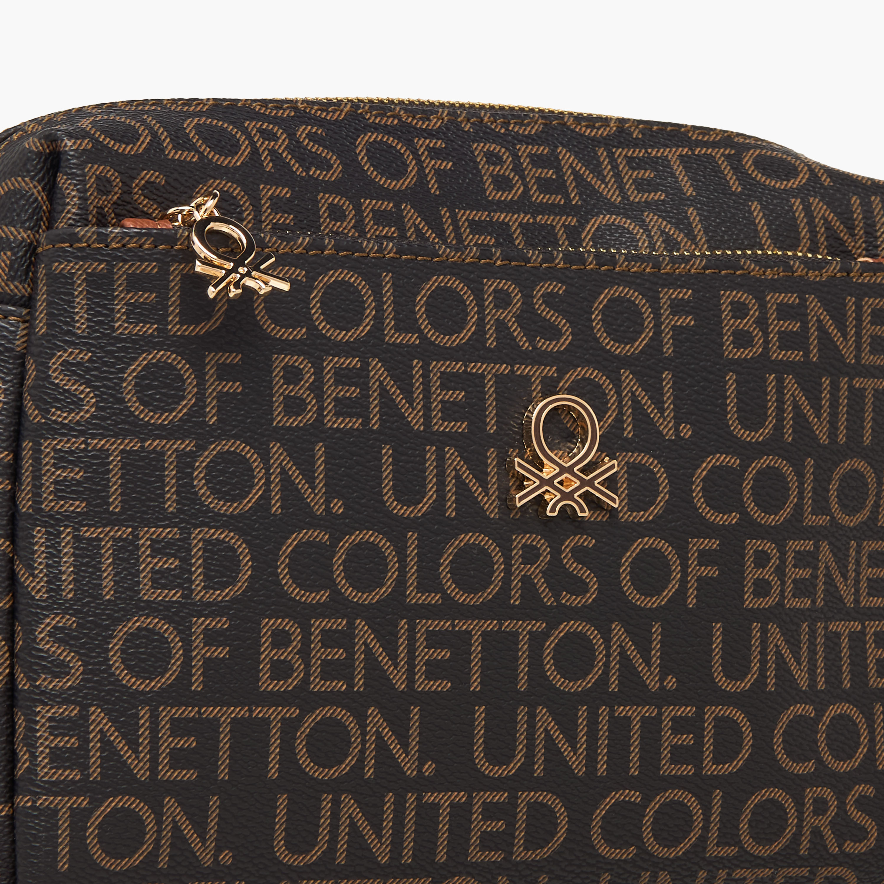 United Colors of Benetton Monogram Print Crossbody Bag with Detachable Strap-women-bagsandwallets-handbags-image-5