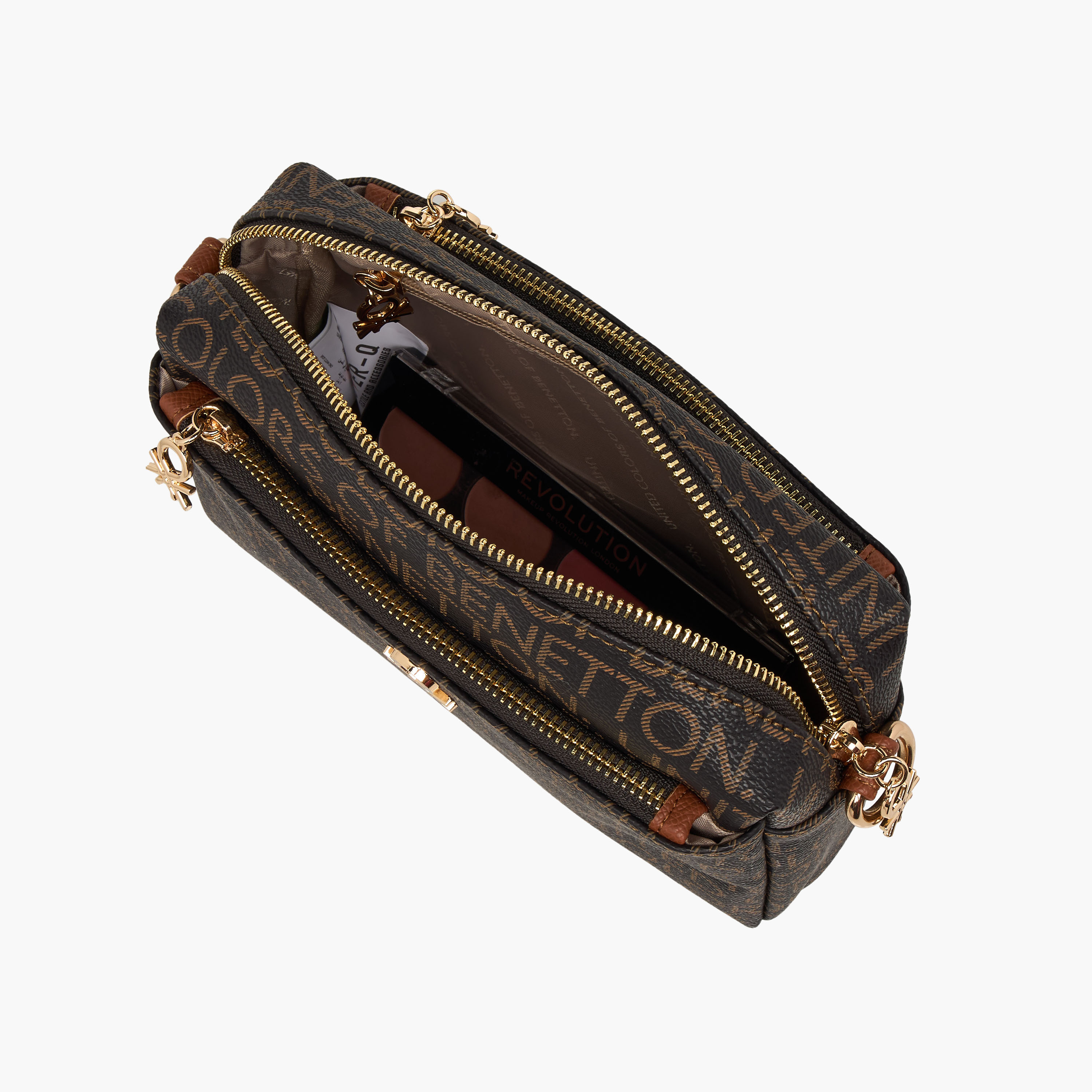 United Colors of Benetton Monogram Print Crossbody Bag with Detachable Strap-women-bagsandwallets-handbags-image-8