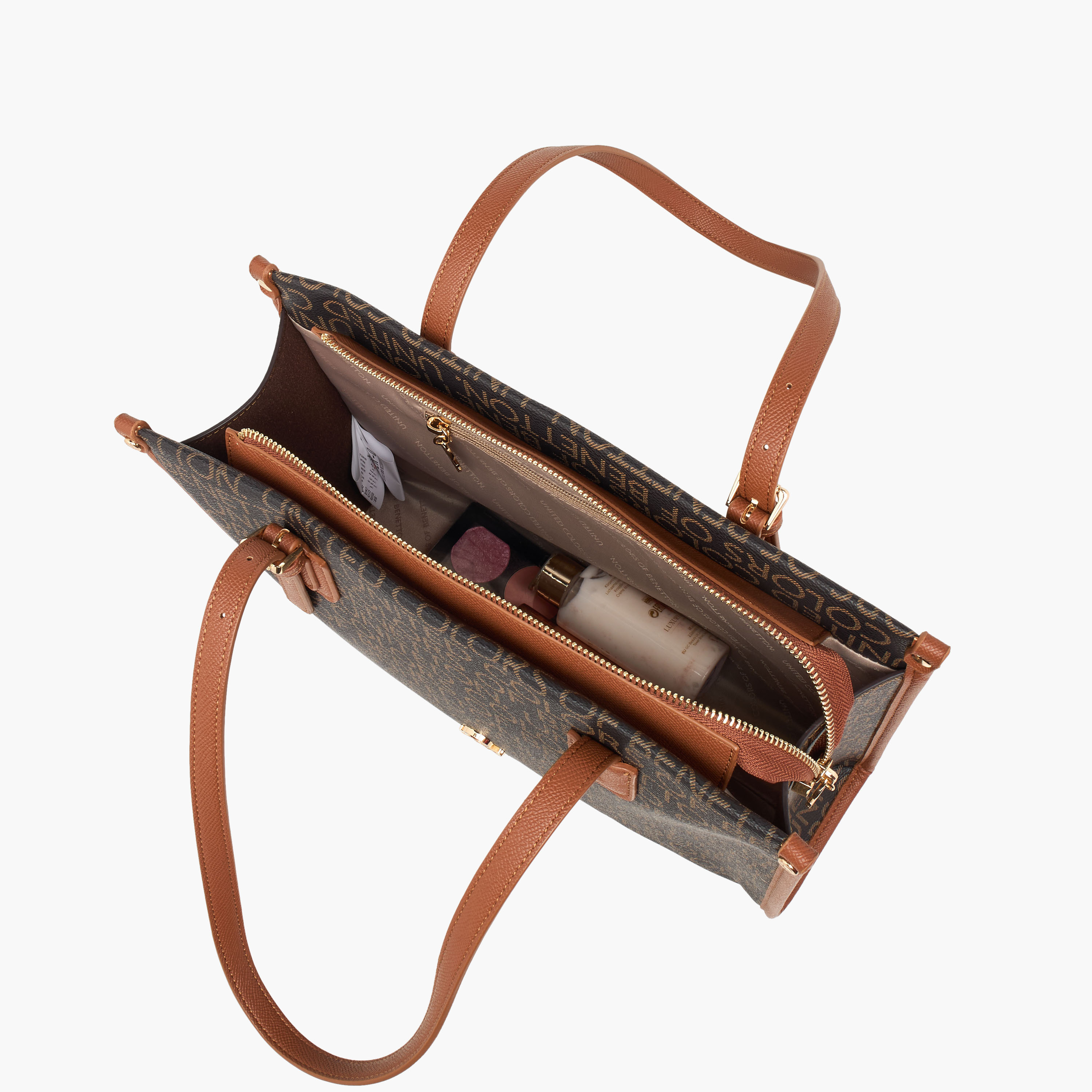 United Colors of Benetton Monogram Print Tote Bag with Double Handle-women-bagsandwallets-handbags-image-8
