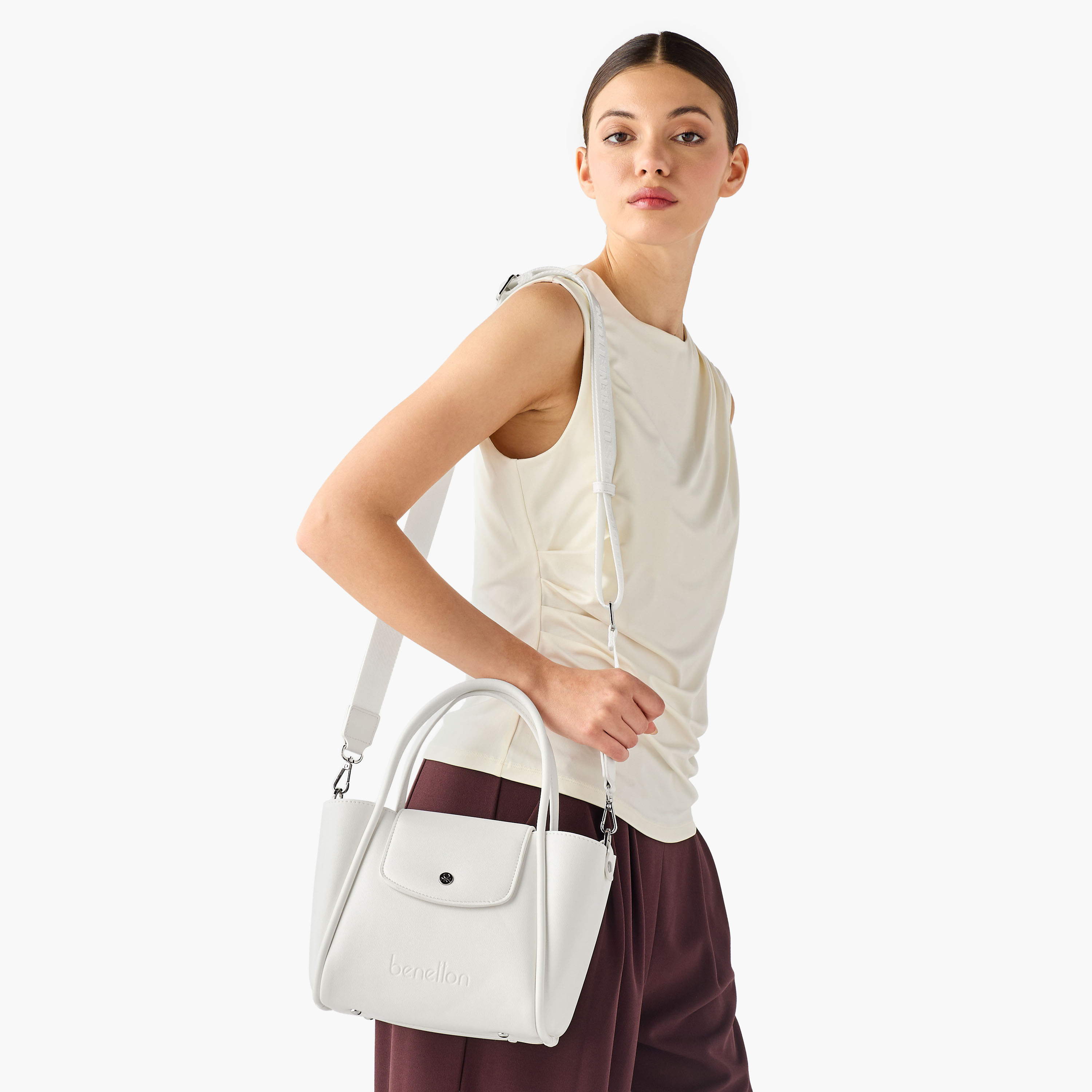United Colors of Benetton Double Handle Crossbody Bag with Detachable Shoulder Strap-women-bagsandwallets-handbags-image-8
