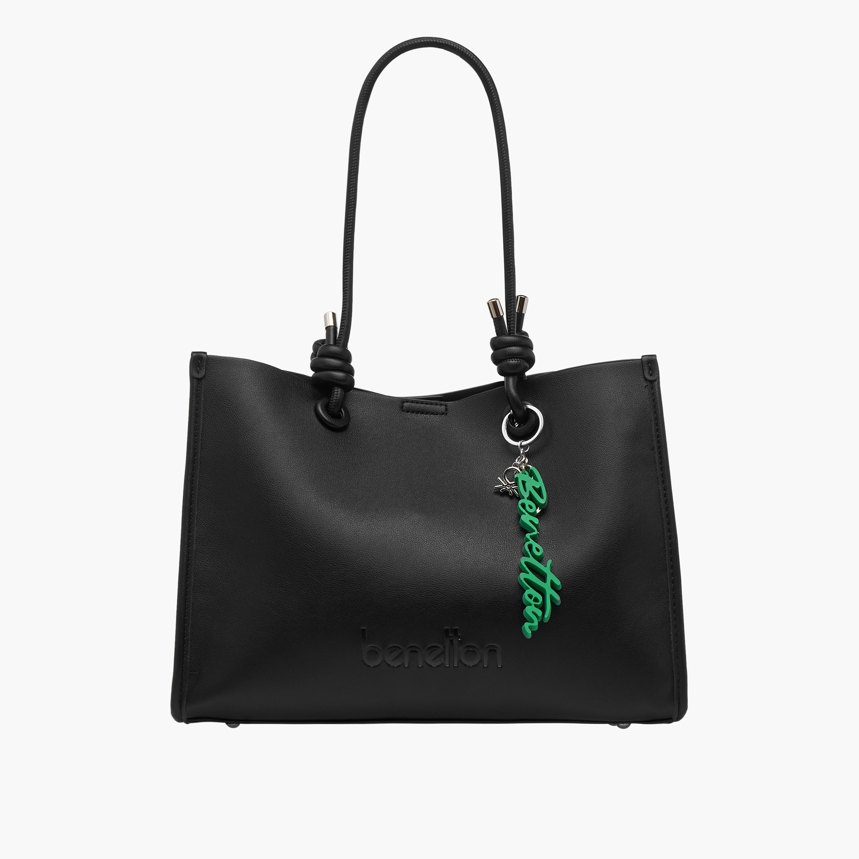 شنطة توت بمقبض مزدوج وبتفاصيل دلاية من يونايتد كلرز أوف بينيتون-women-bagsandwallets-handbags-image-1