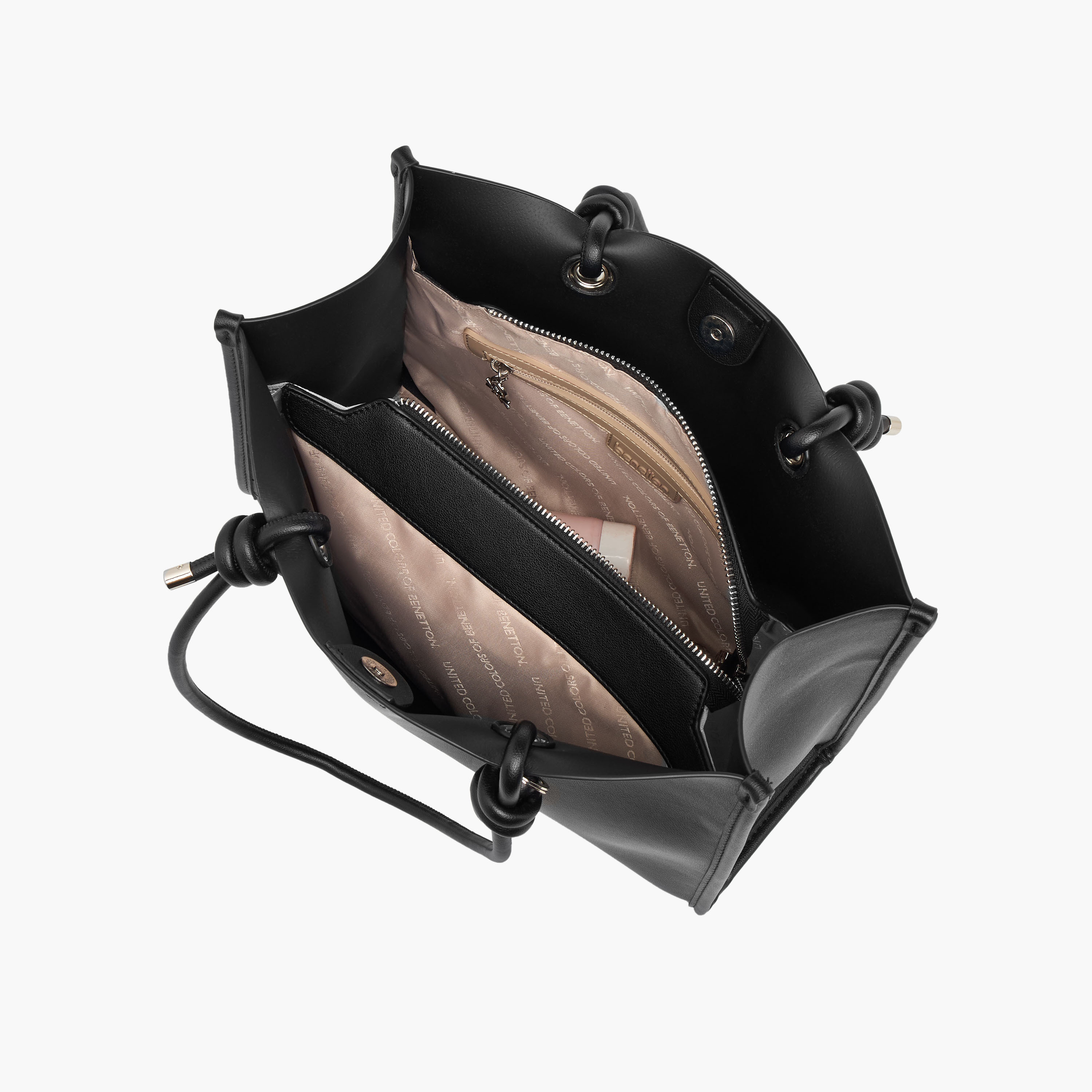 شنطة توت بمقبض مزدوج وبتفاصيل دلاية من يونايتد كلرز أوف بينيتون-women-bagsandwallets-handbags-image-8