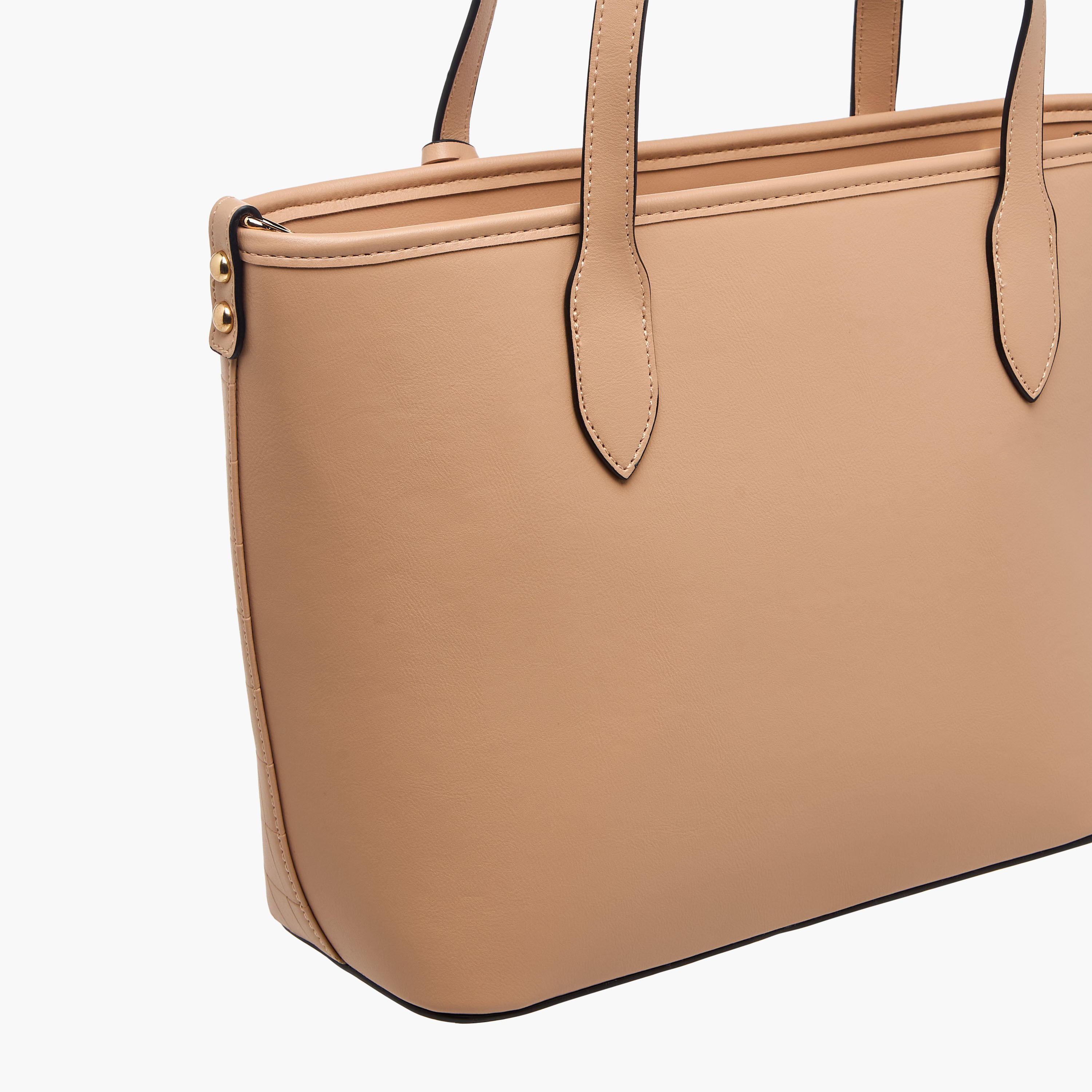 Sasha Sam Textured Tote Bag with Knot Detail-women-bagsandwallets-handbags-image-6