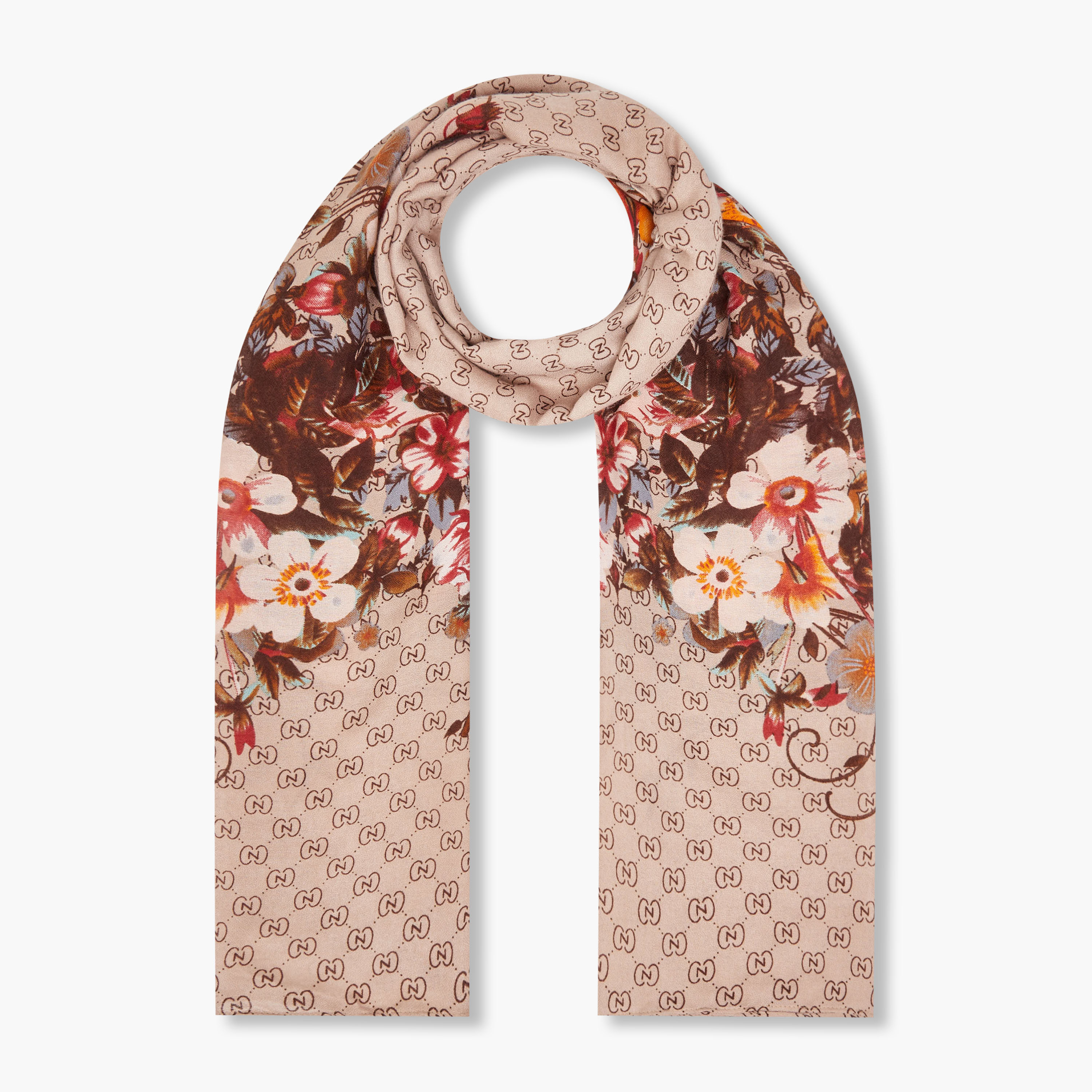Scarf with Floral Print-women-hairaccessories-others-image-1