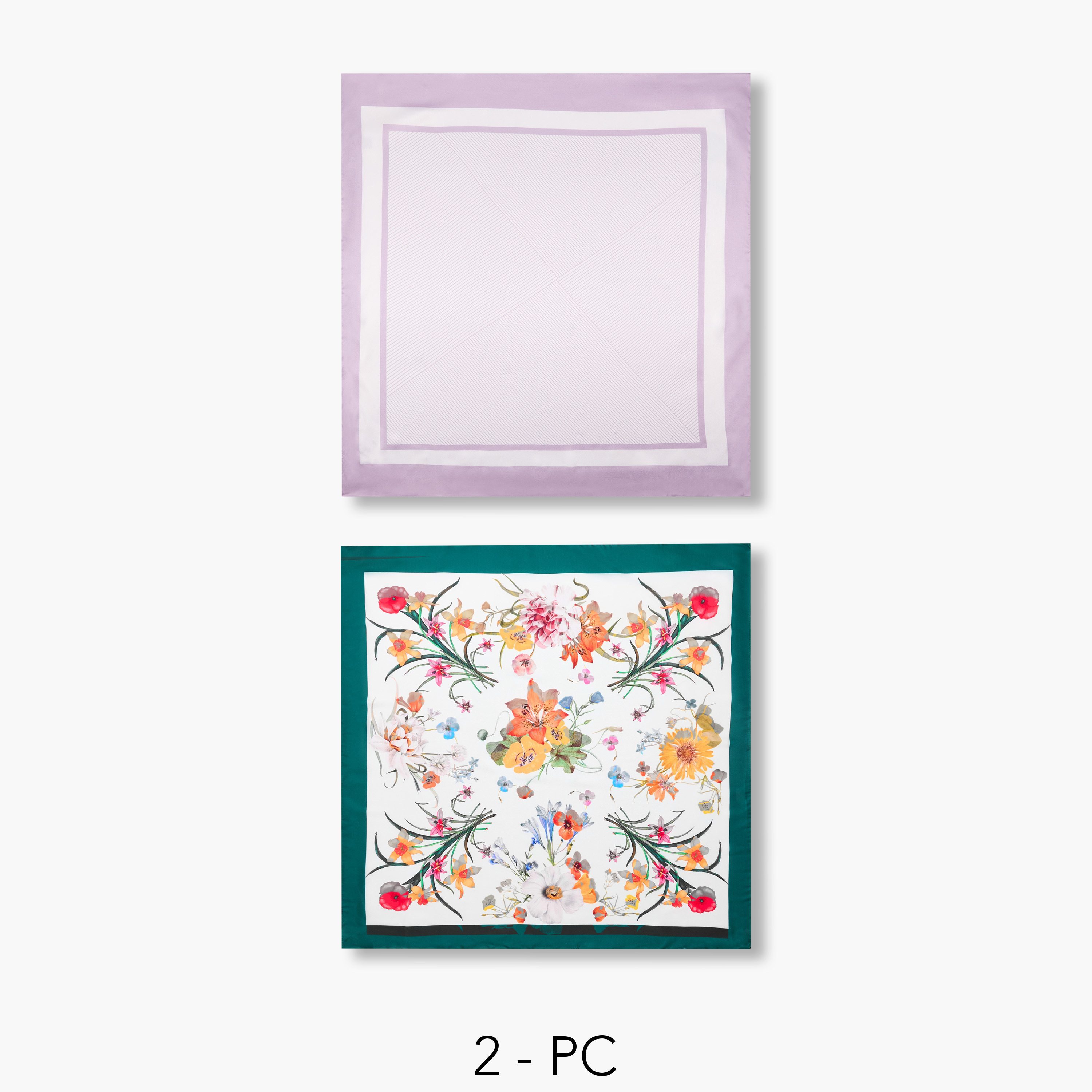 Set of 2 - Square Scarf with Print-women-clothingaccessories-scarves-image-1