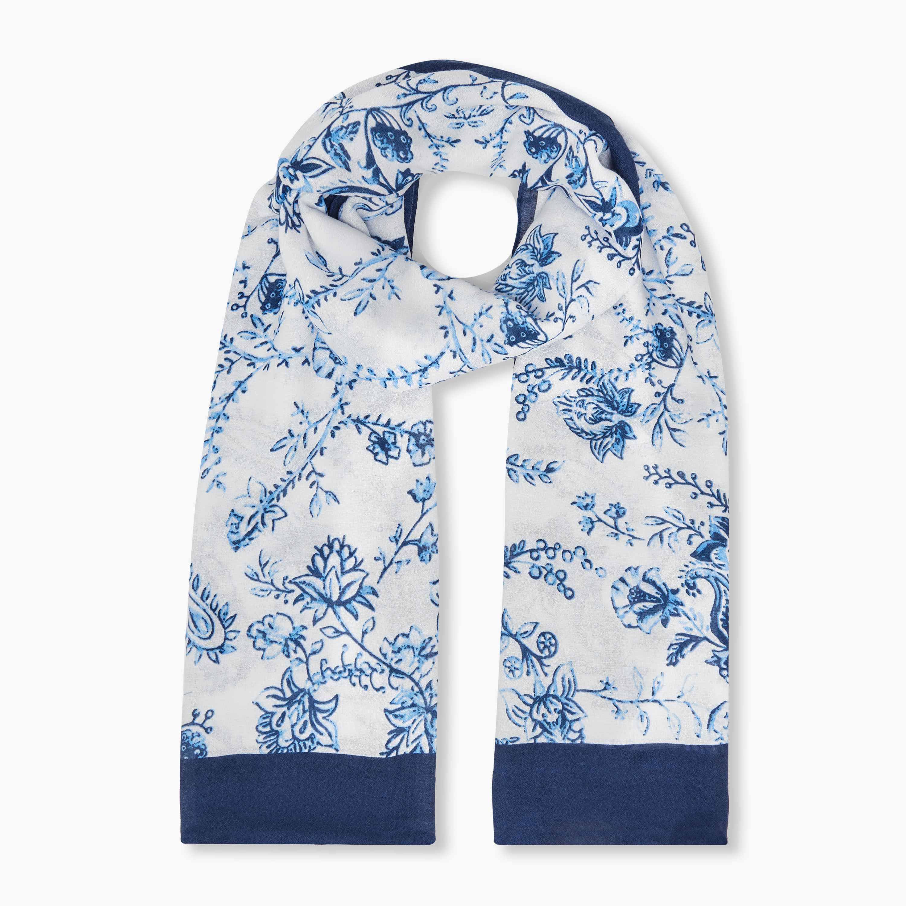 Scarf with Floral Print-women-hairaccessories-others-image-1