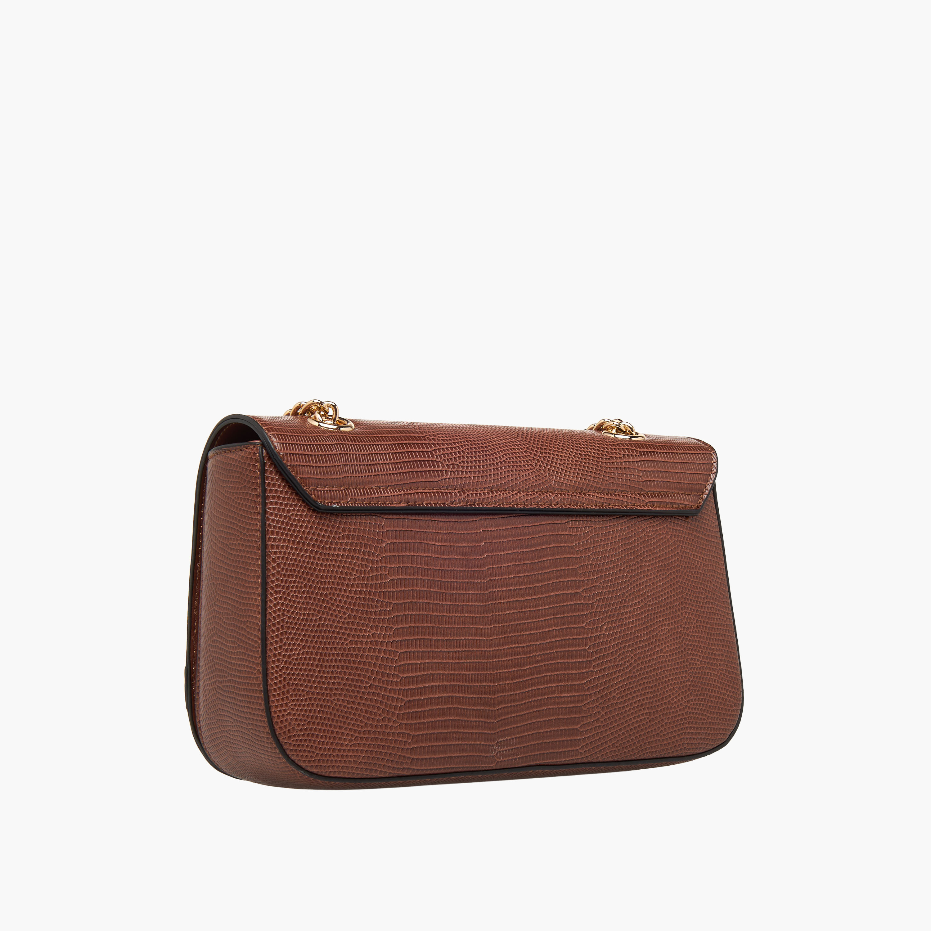 Sasha Jul Textured Crossbody Bag with Chain Strap-women-bagsandwallets-handbags-image-4