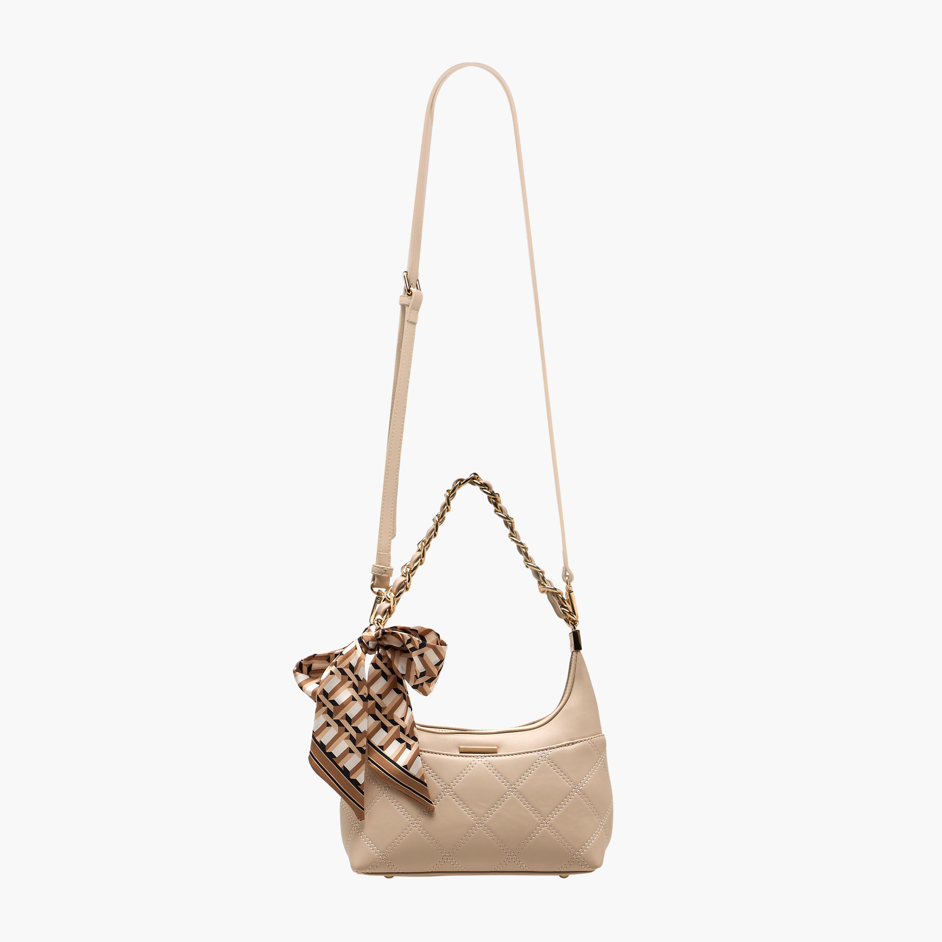 Sasha Jul Quilted Baguette Bag with Scarf Accent-women-bagsandwallets-handbags-image-3