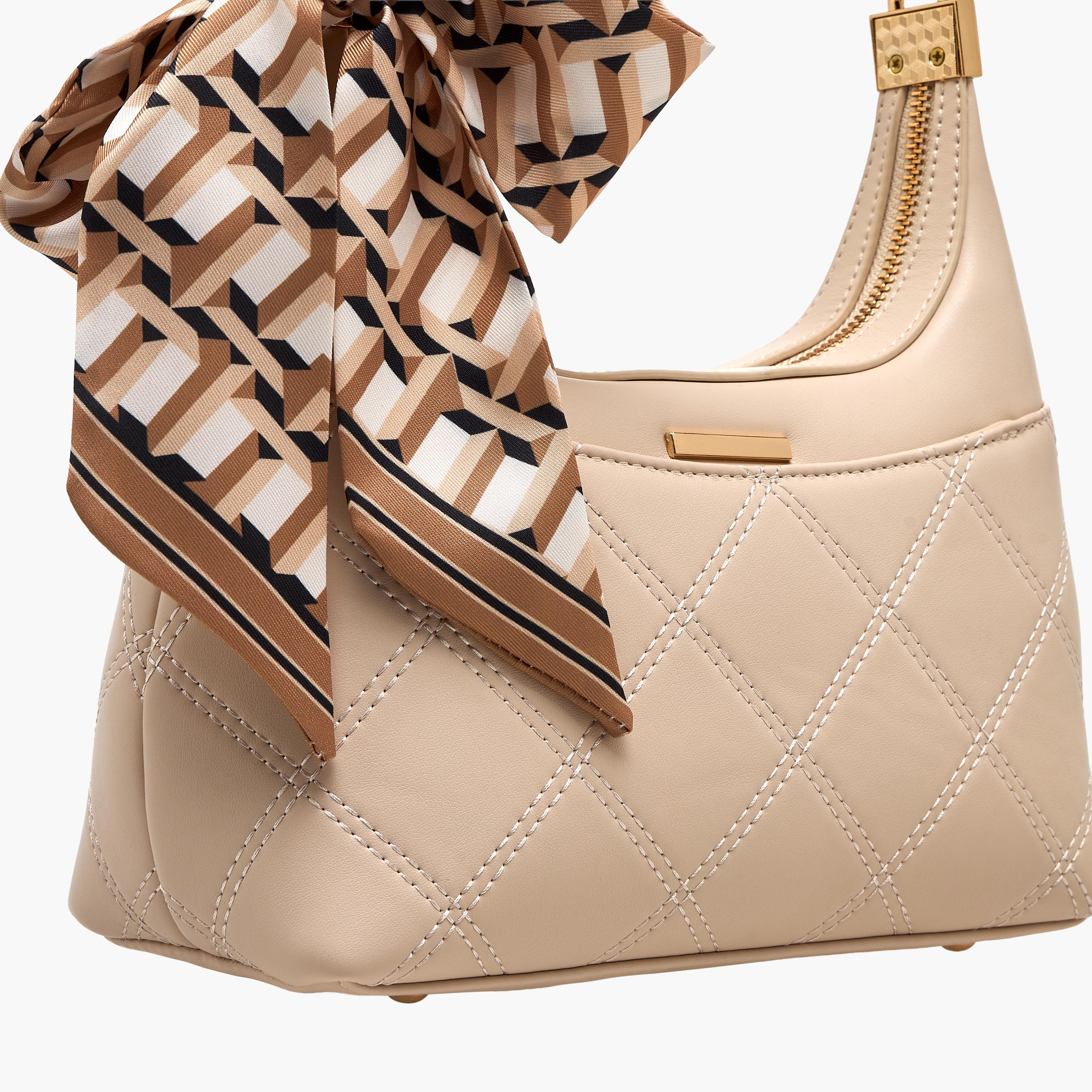Sasha Jul Quilted Baguette Bag with Scarf Accent-women-bagsandwallets-handbags-image-6