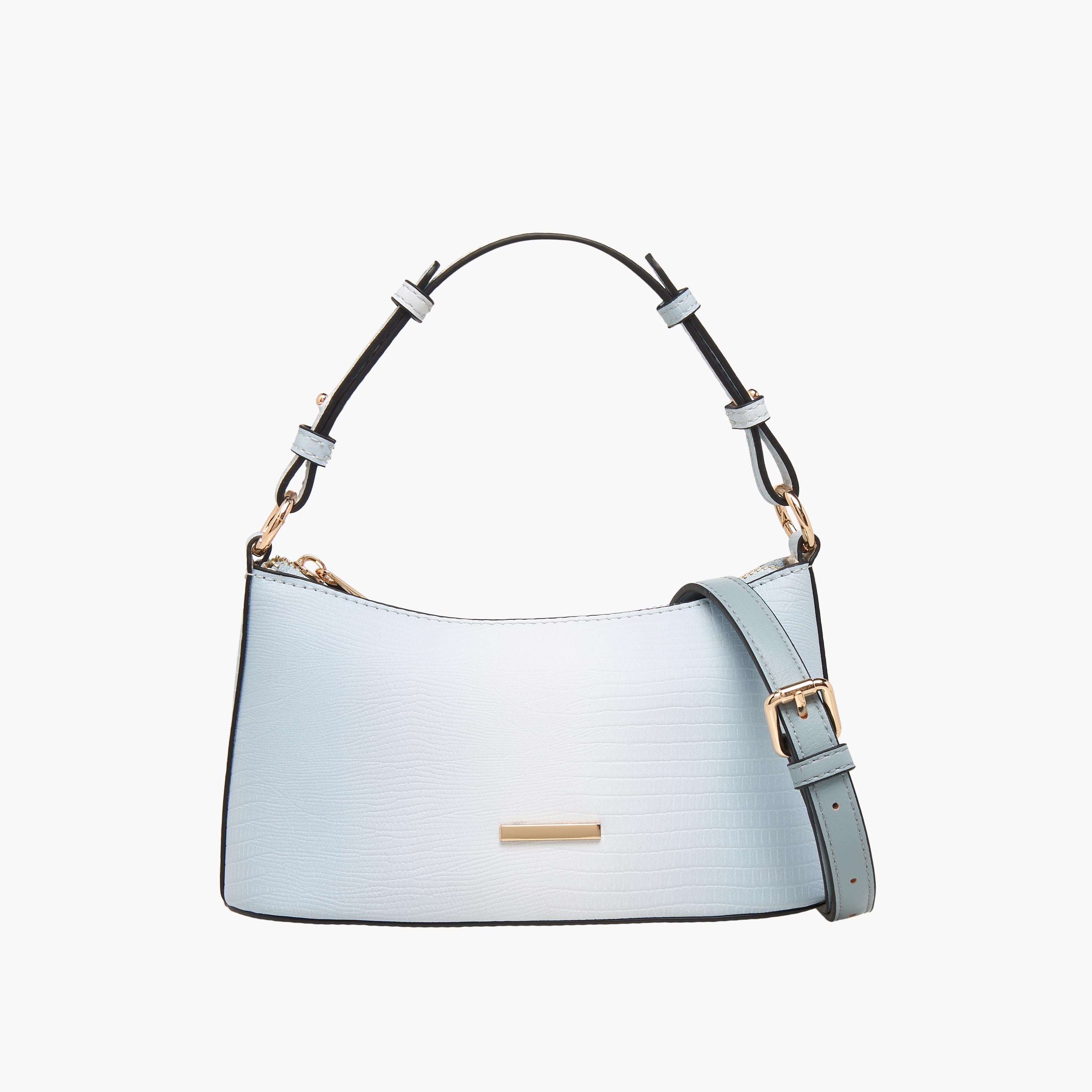 Sasha Jul Textured Shoulder Bag with Detachable Strap-women-bagsandwallets-handbags-image-1