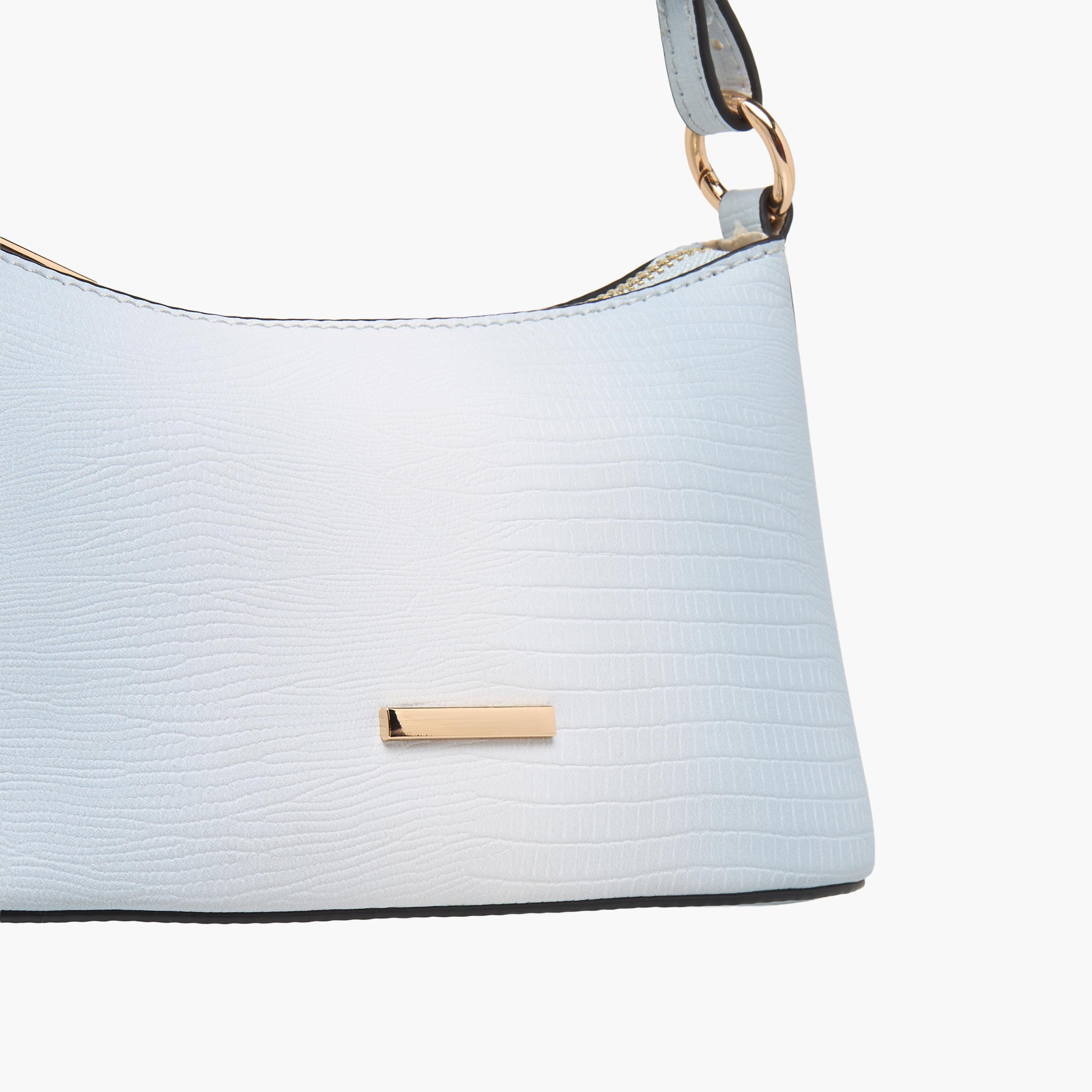 Sasha Jul Textured Shoulder Bag with Detachable Strap-women-bagsandwallets-handbags-image-6