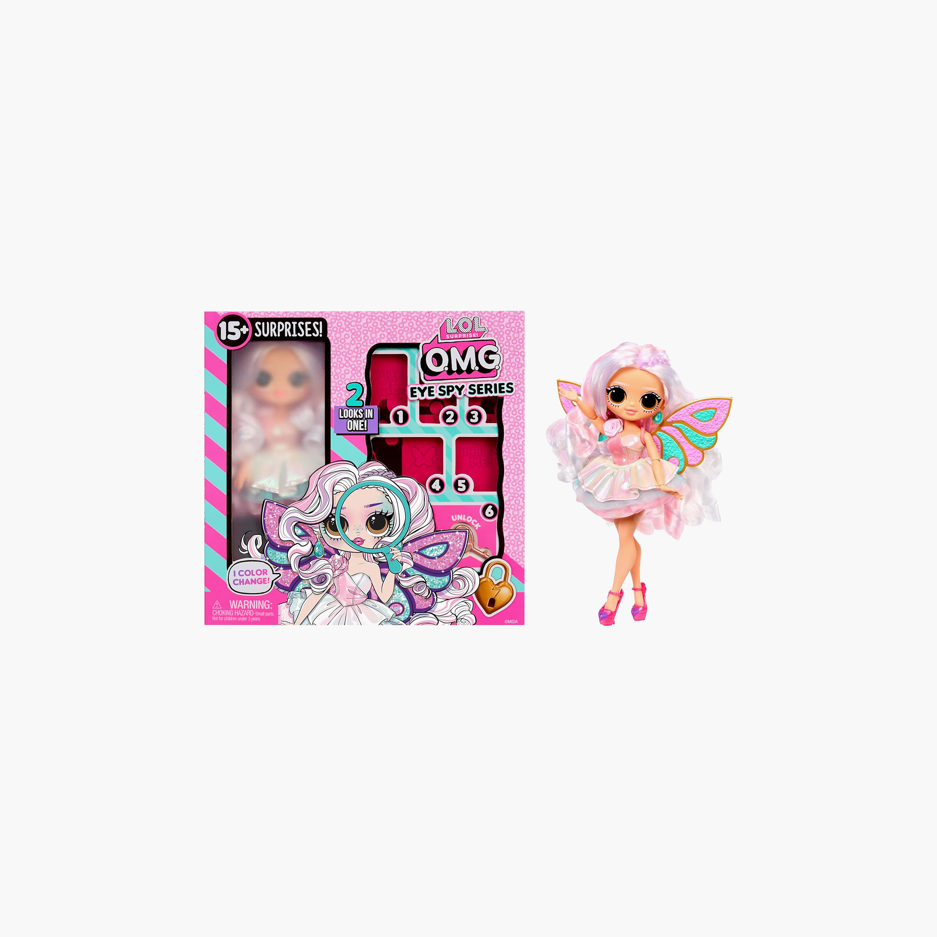 مجموعة ألعاب دمية أزياء آي سباي فيري أو إم جي من إل أو إل سربرايز!-toys-dollsandplaysets-dolls-image-6