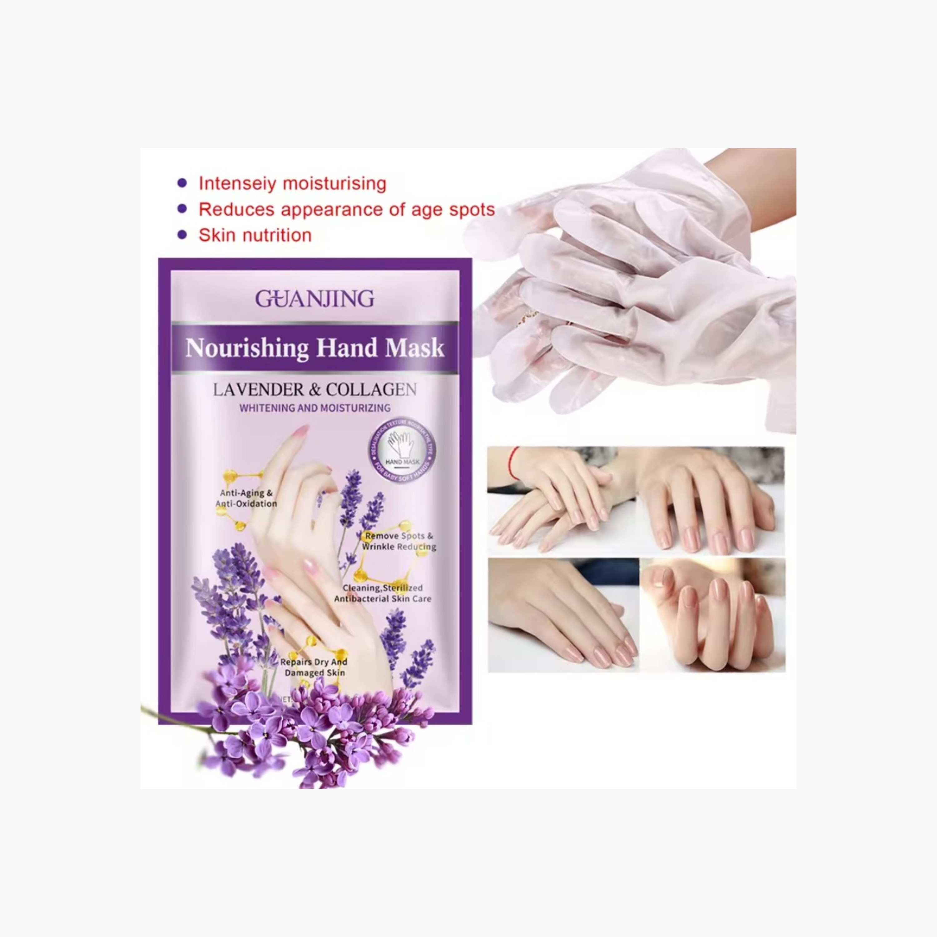 Guanjing Nourishing Hand Mask Lavender Collagen-beautyandpersonalcare-skin-masks-masksandpeels-image-2