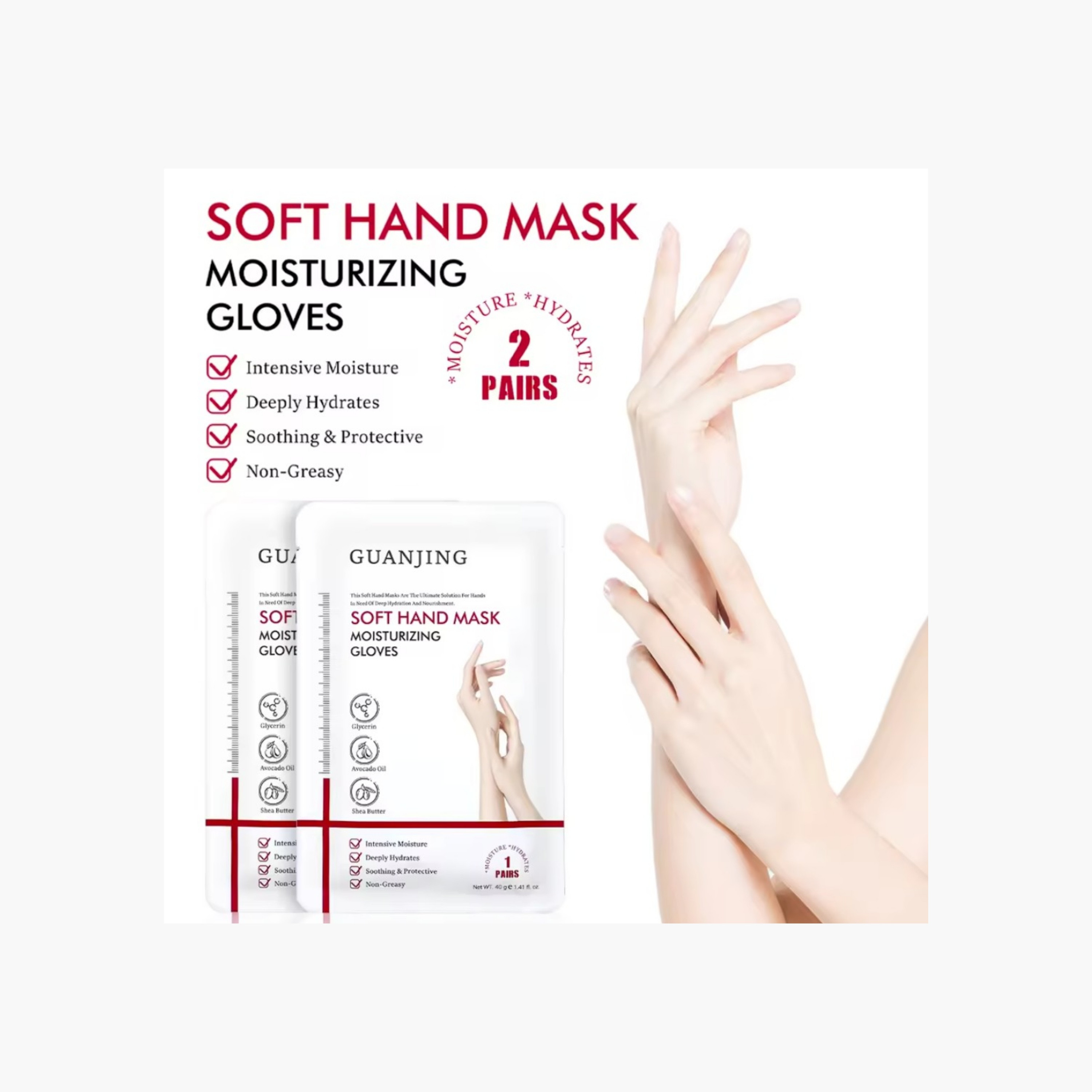 Guanjing Soft Hand Mask Moisturising Gloves-beautyandpersonalcare-skin-masks-masksandpeels-image-2