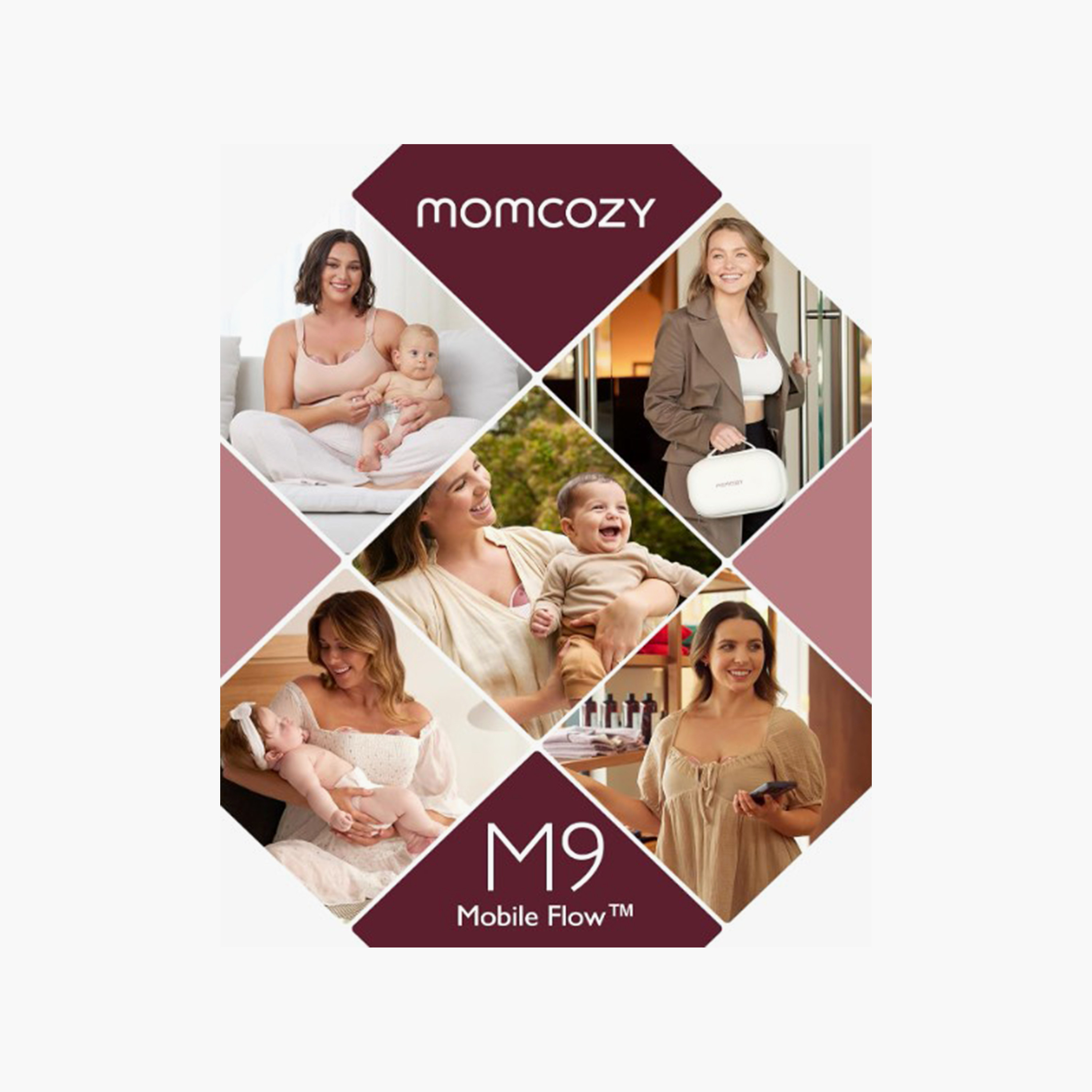 Momcozy M9 Wearable Hands-Free Single Breast Pump - White-baby-feeding-breastfeedingandcare-image-4