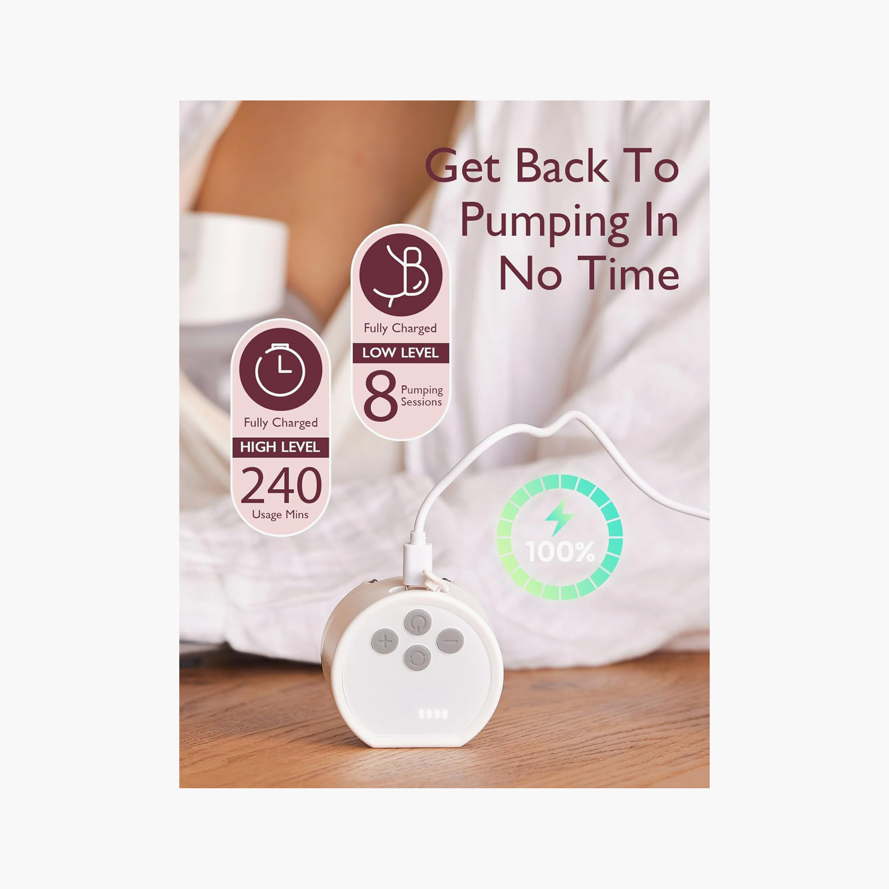 Momcozy S12 Pro Wearable Double Breast Pump - White-baby-feeding-breastfeedingandcare-image-8