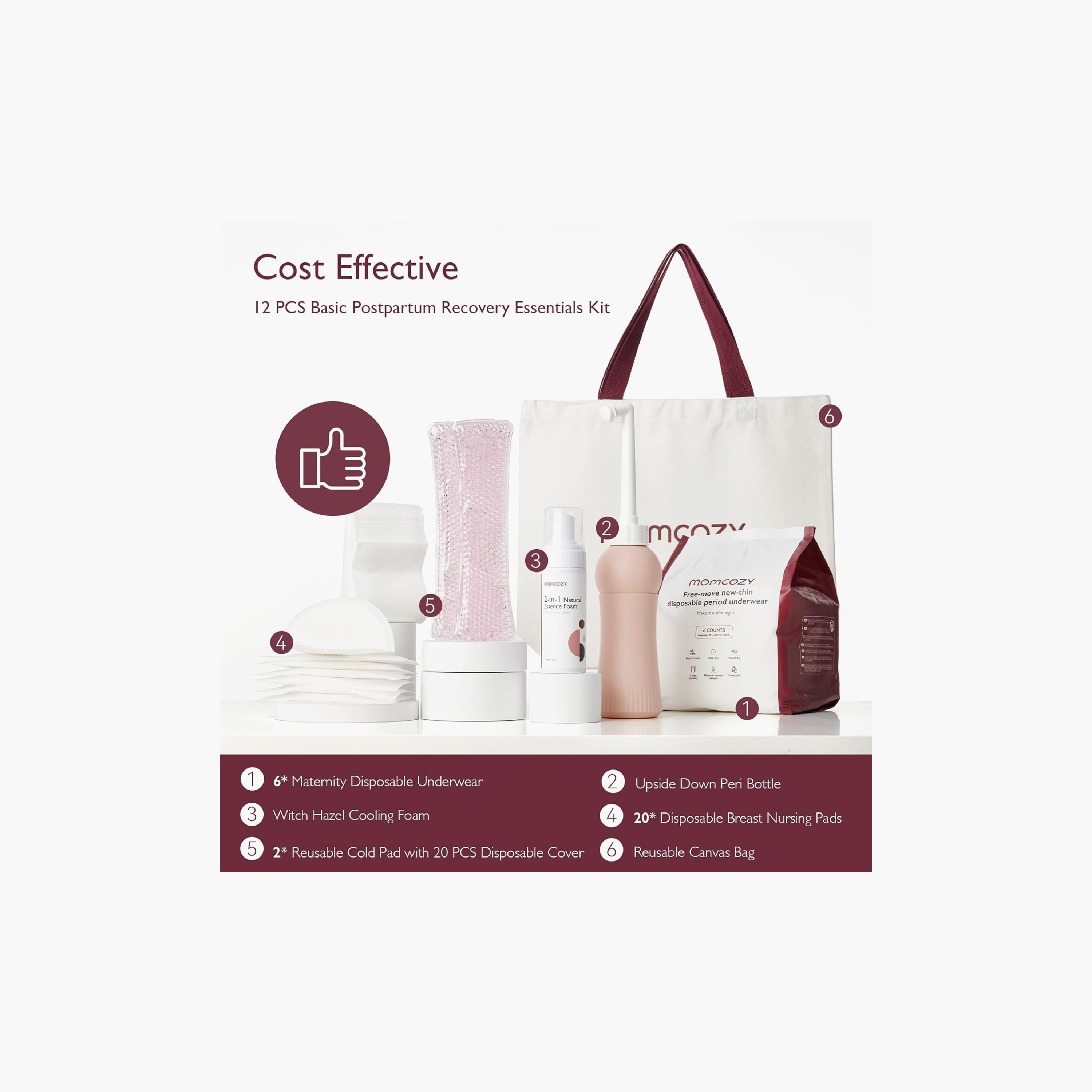 Momcozy 12-Piece Postpartum Recovery Essentiial Kit-baby-maternalcare-bodyhygiene-image-2