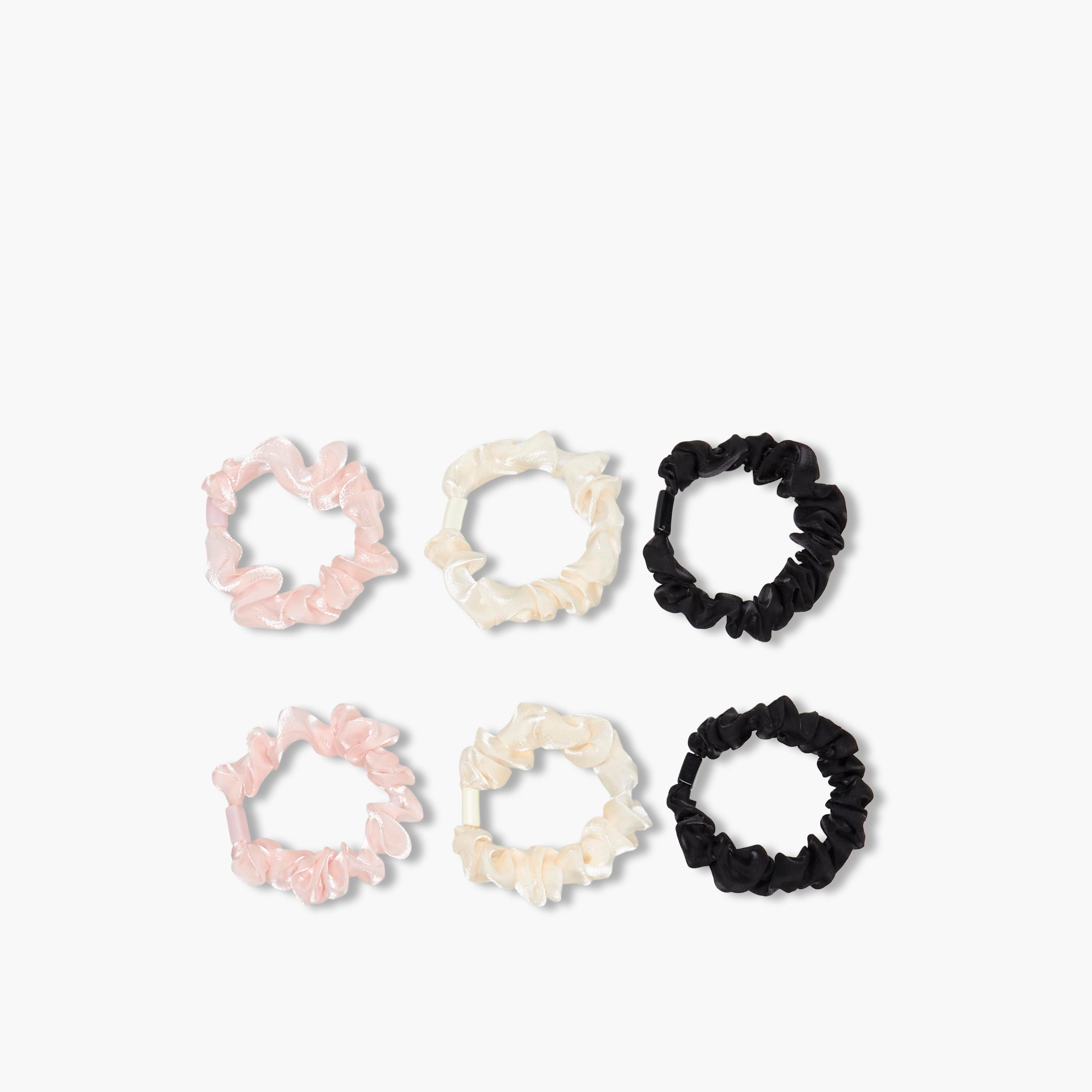 Pack of 6 Hair Scrunchie-women-hairaccessories-scrunchies-image-3