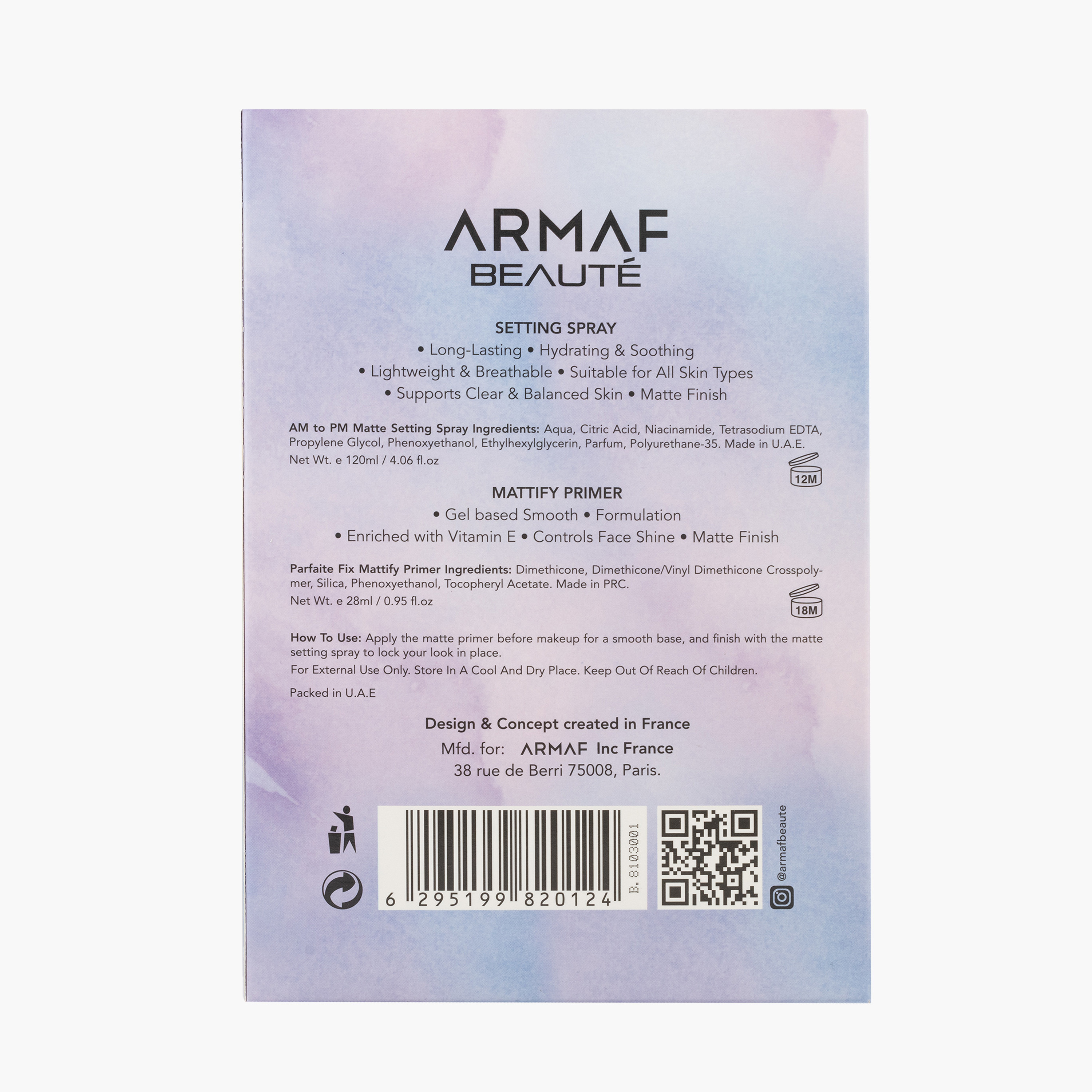 Armaf Beaute Matte Makeup Prep Set-beautyandpersonalcare-makeup-face-faceprimers-image-2